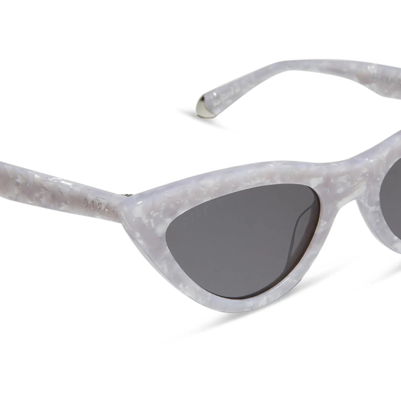 ADRIENNE BAILON - CHATEAU + SILVER PEARLED MARBLE + GREY SUNGLASSES sold by Diff Eyewear product image thumbnail 4