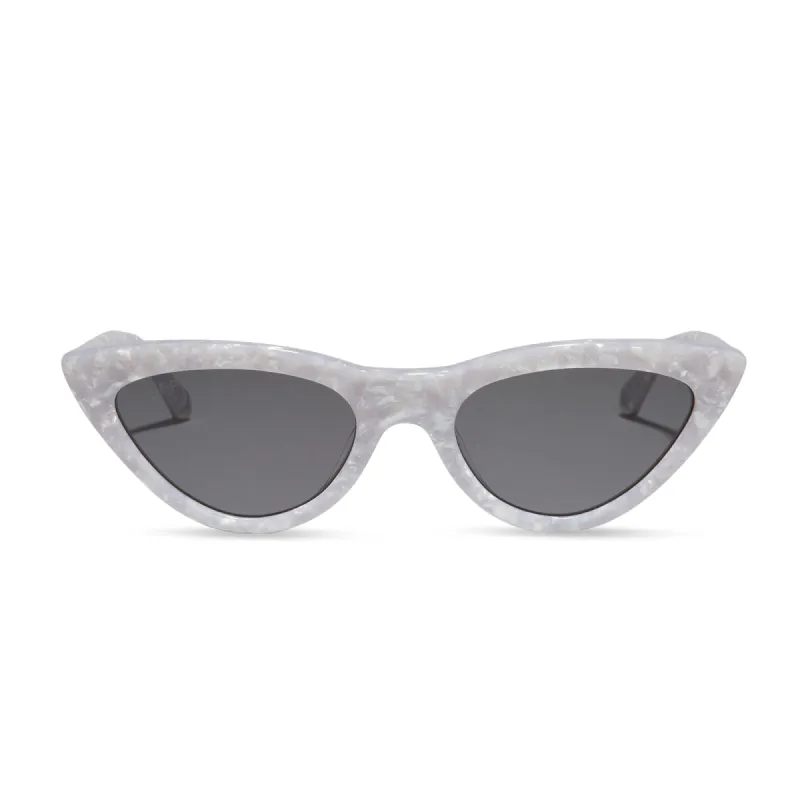 ADRIENNE BAILON - CHATEAU + SILVER PEARLED MARBLE + GREY SUNGLASSES sold by Diff Eyewear