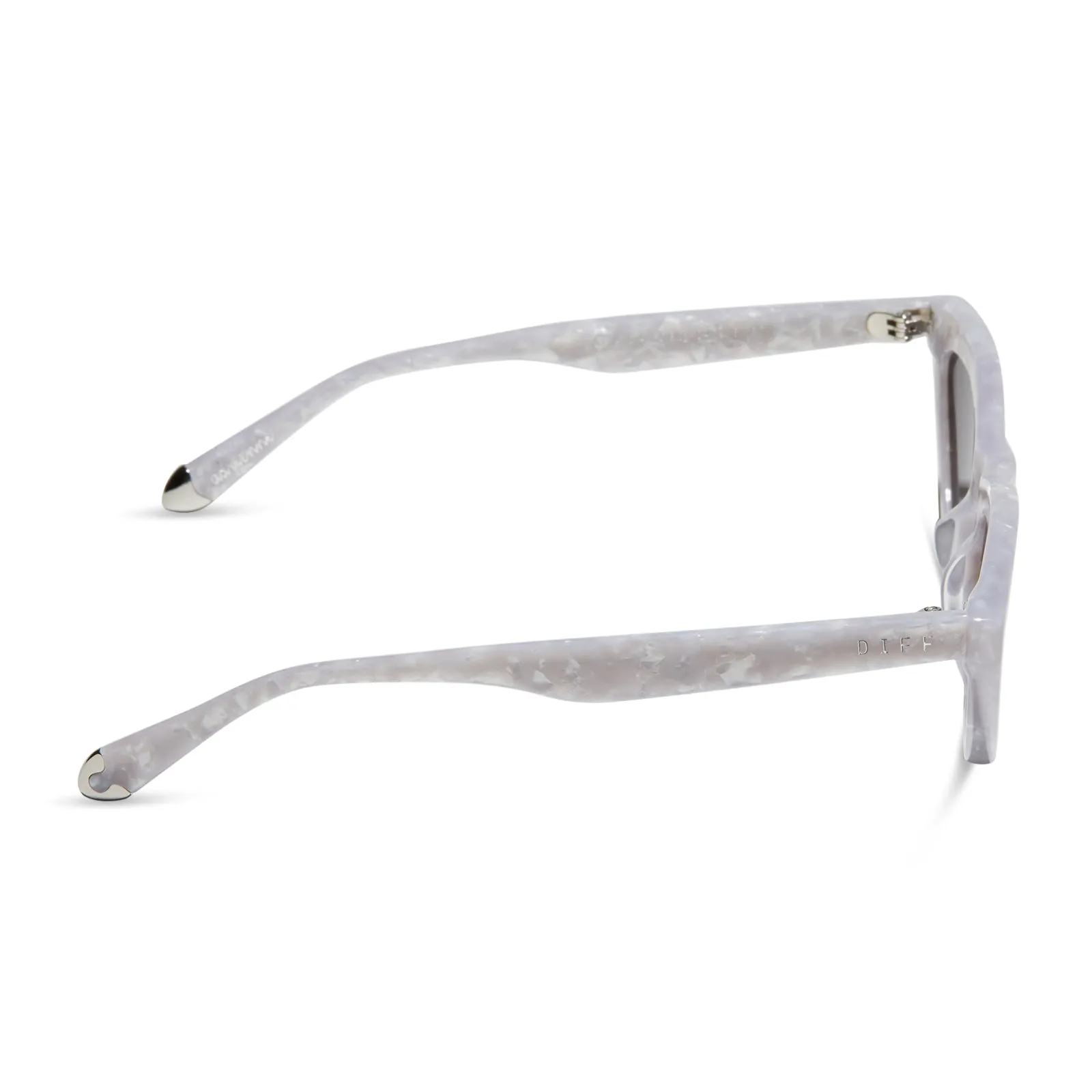 ADRIENNE BAILON - CHATEAU + SILVER PEARLED MARBLE + GREY SUNGLASSES sold by Diff Eyewear product image thumbnail 3