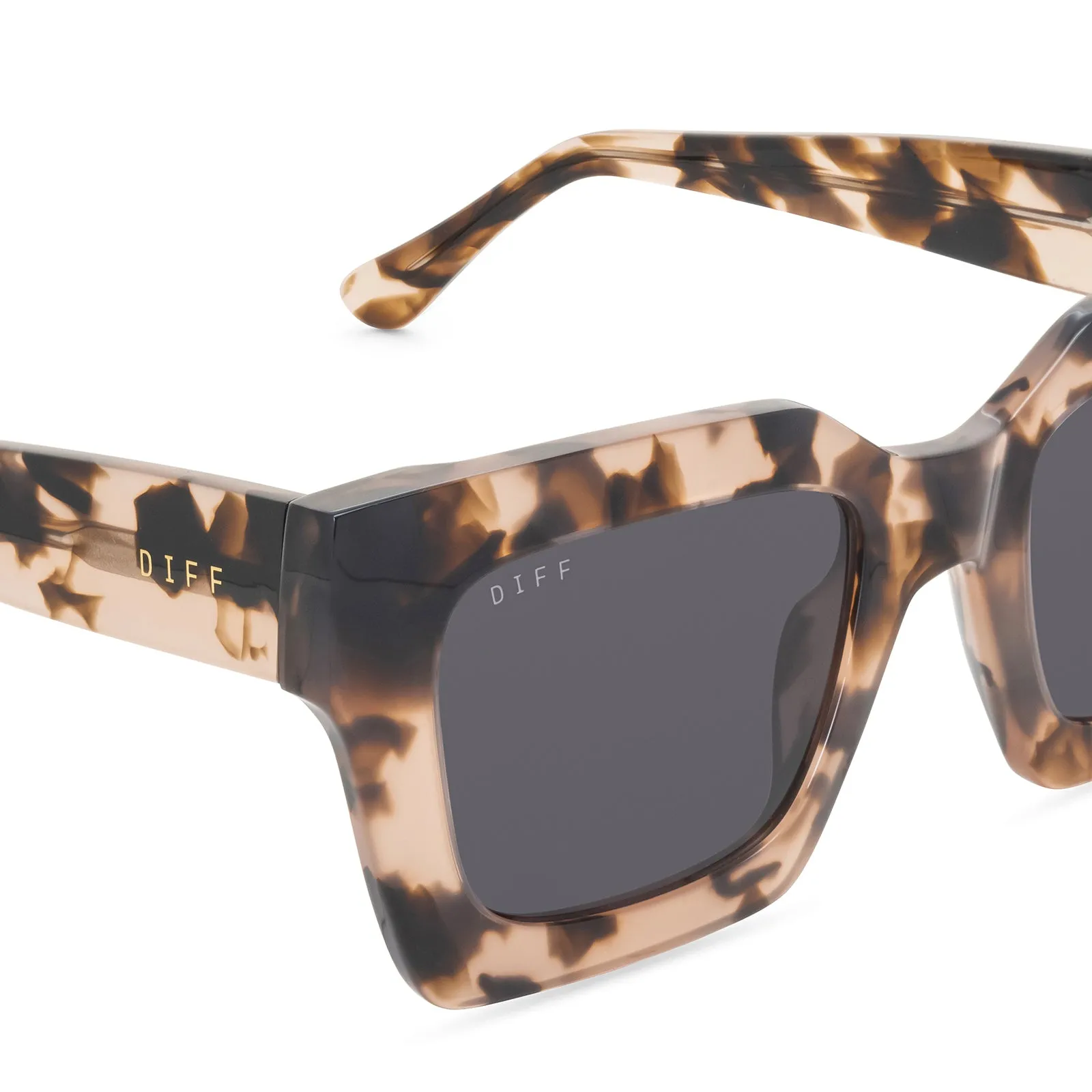 DANI - HIMALAYAN TORTOISE + GREY SUNGLASSES sold by Diff Eyewear product image thumbnail 3