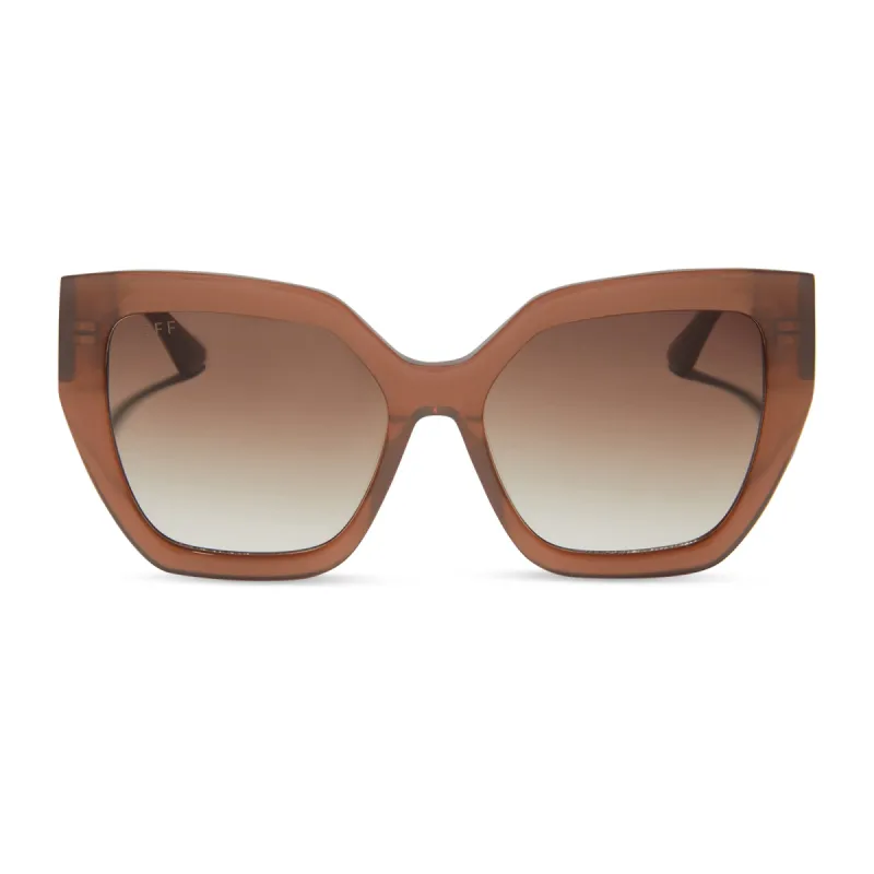 BLAIRE - MACCHIATO + BROWN GRADIENT SUNGLASSES sold by Diff Eyewear