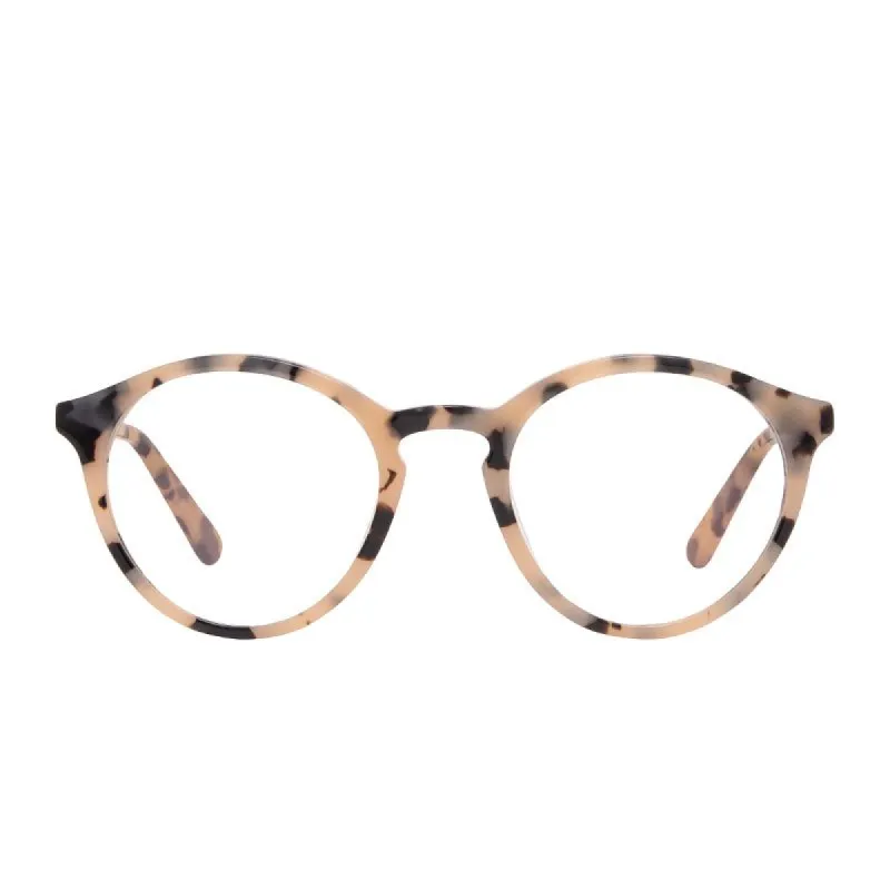 JONES - CREAM TORTOISE + BLUE LIGHT TECHNOLOGY CLEAR GLASSES sold by Diff Eyewear