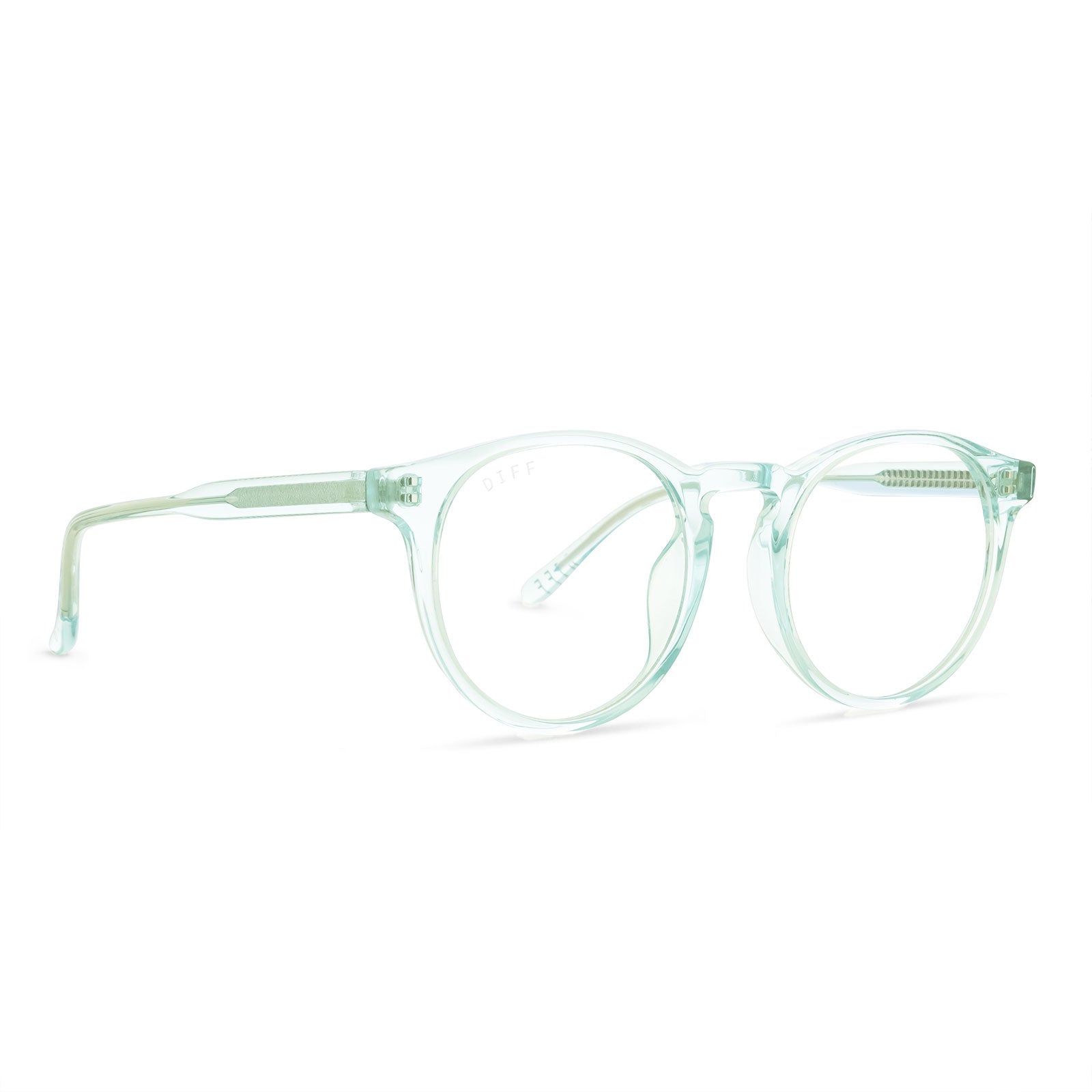 SAWYER - SOFT LAGOON CRYSTAL + CLEAR GLASSES sold by Diff Eyewear product image thumbnail 2