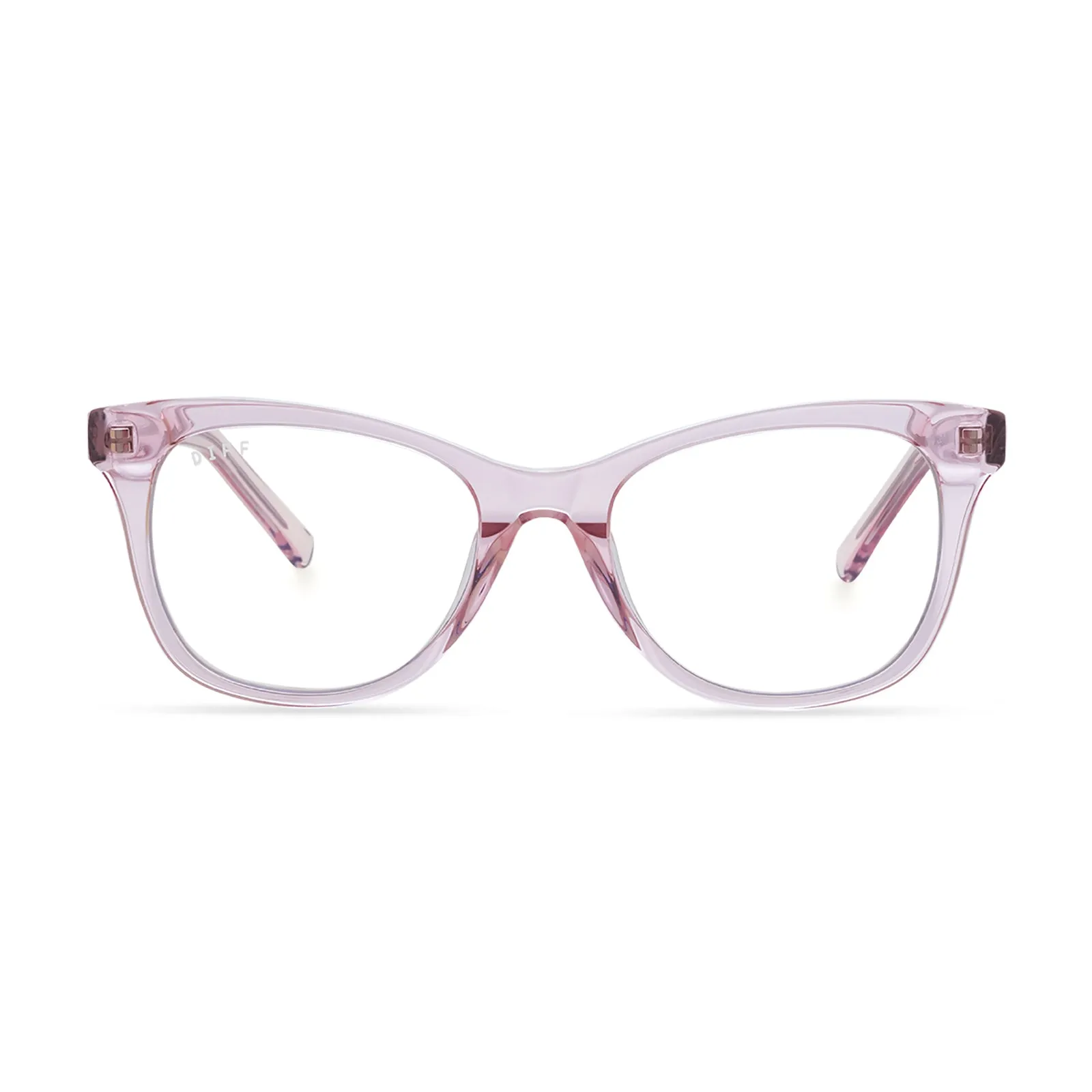 CARINA - LIGHT PINK CRYSTAL + PRESCRIPTION GLASSES sold by Diff Eyewear