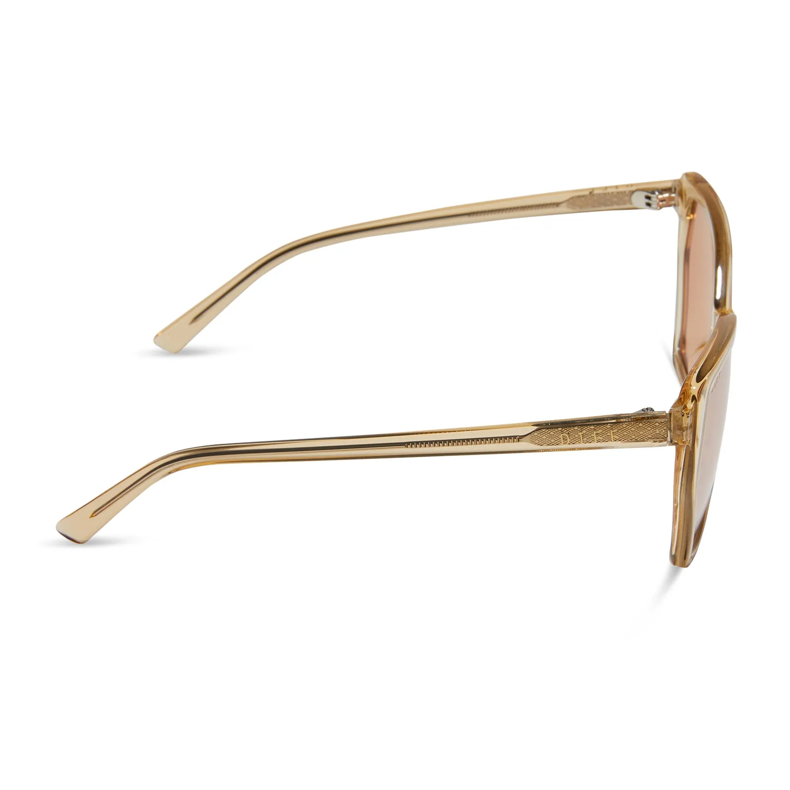 VERA - HONEY CRYSTAL + HONEY CRYSTAL FLASH SUNGLASSES sold by Diff Eyewear product image thumbnail 3