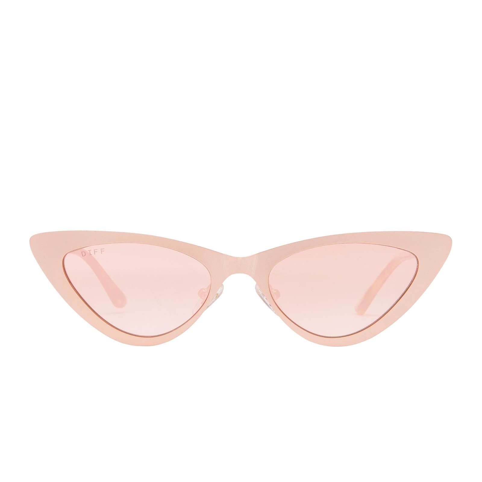 RAE - MATTE ROSE GOLD + ROSE GRADIENT SUNGLASSES sold by Diff Eyewear