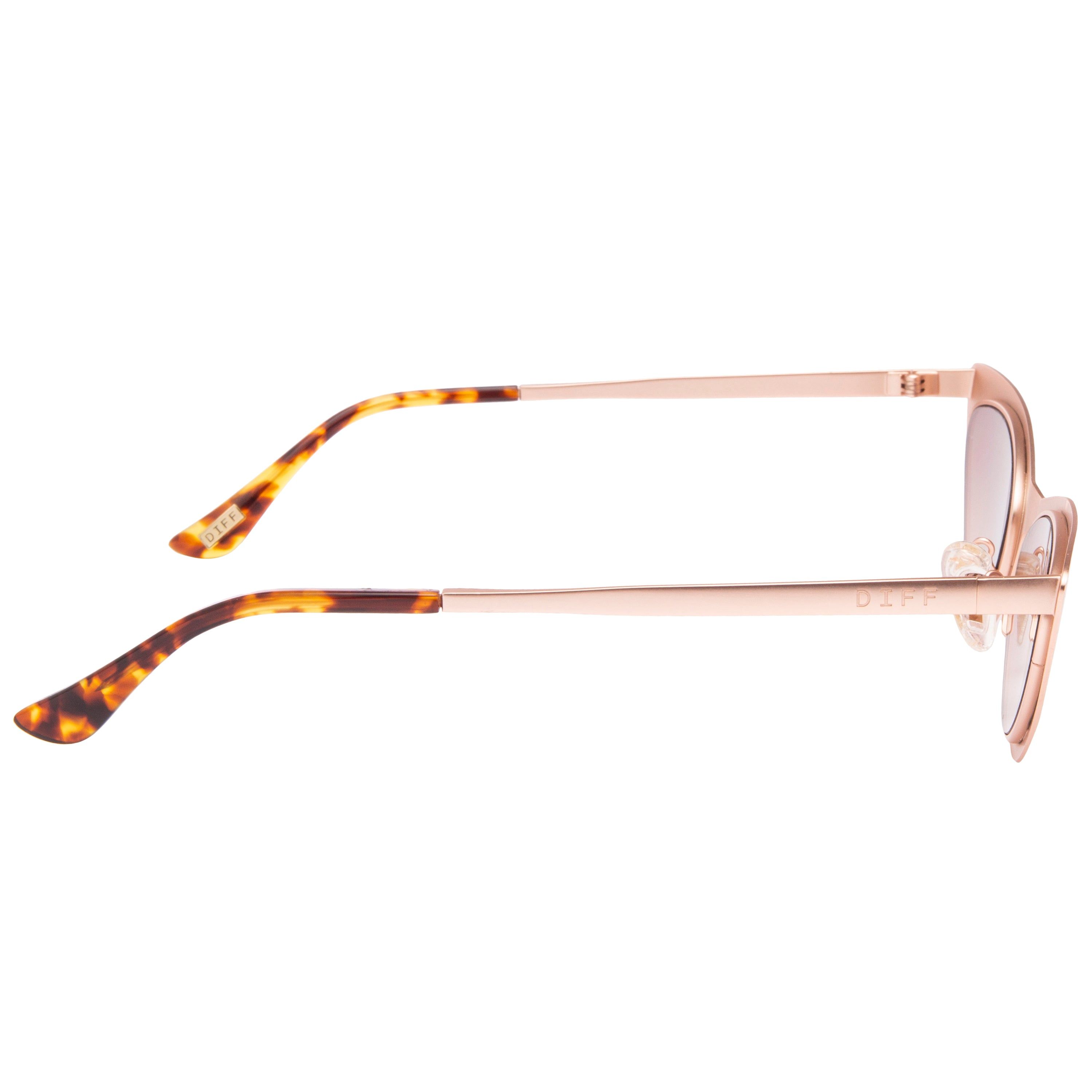 RAE - MATTE ROSE GOLD + ROSE GRADIENT SUNGLASSES sold by Diff Eyewear product image thumbnail 3