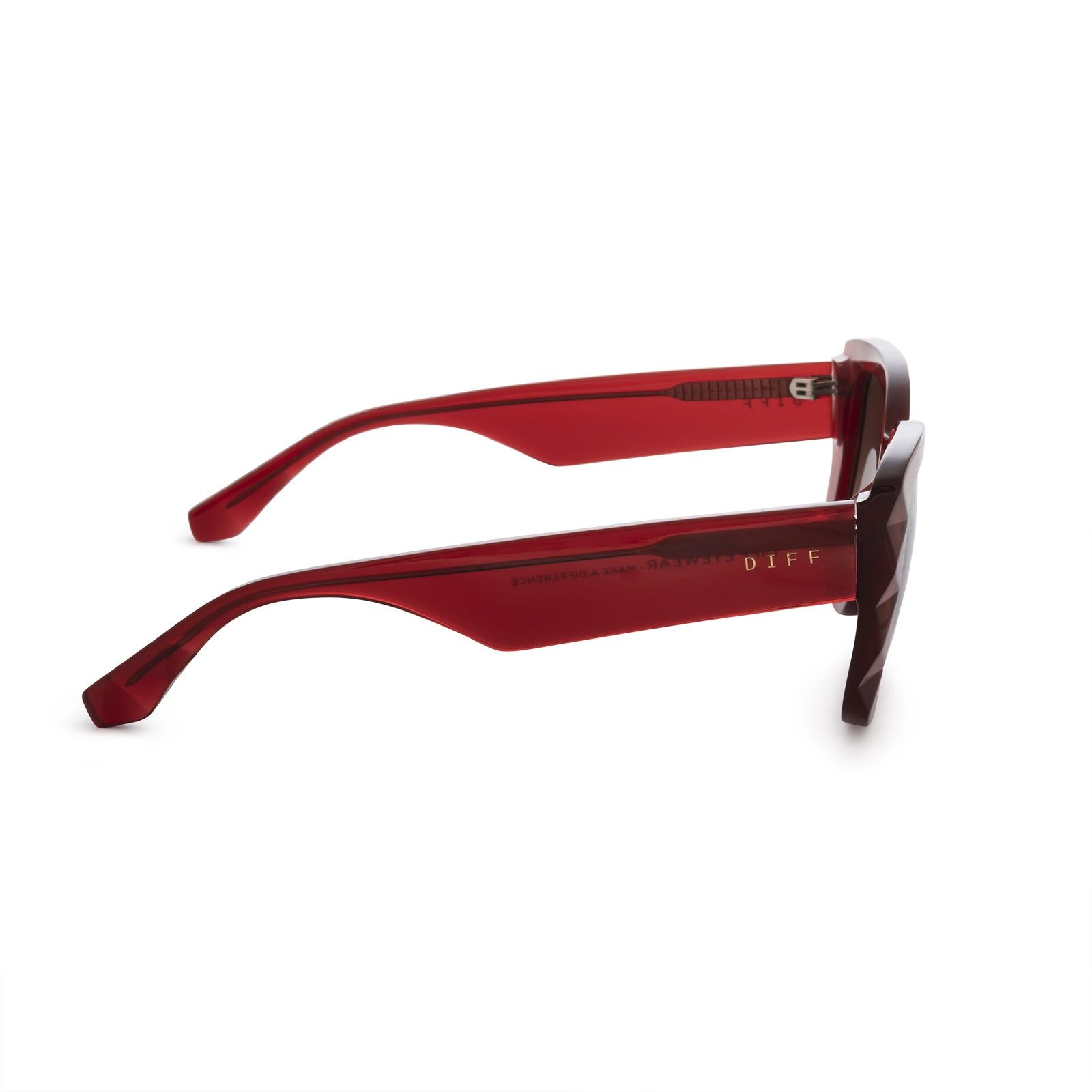 DANA - ROSEWOOD CRYSTAL + BROWN GRADIENT SUNGLASSES sold by Diff Eyewear product image thumbnail 4