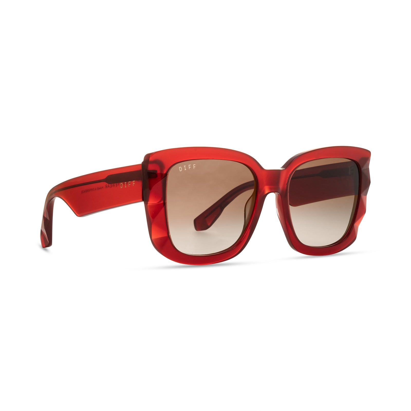 DANA - ROSEWOOD CRYSTAL + BROWN GRADIENT SUNGLASSES sold by Diff Eyewear product image thumbnail 2