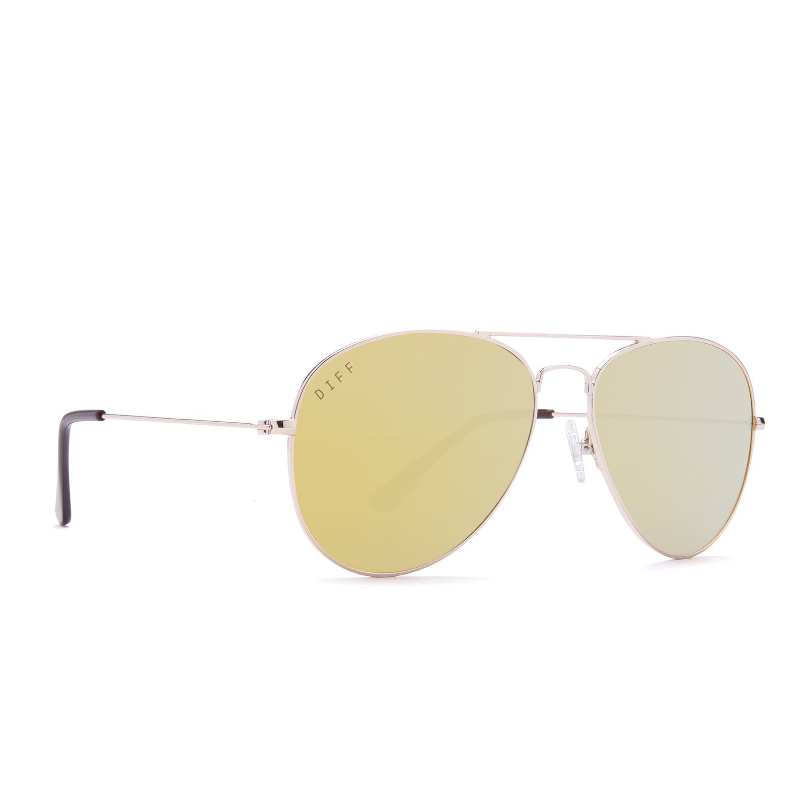 CRUZ - ROSE GOLD + YELLOW MIRROR SUNGLASSES sold by Diff Eyewear product image thumbnail 2
