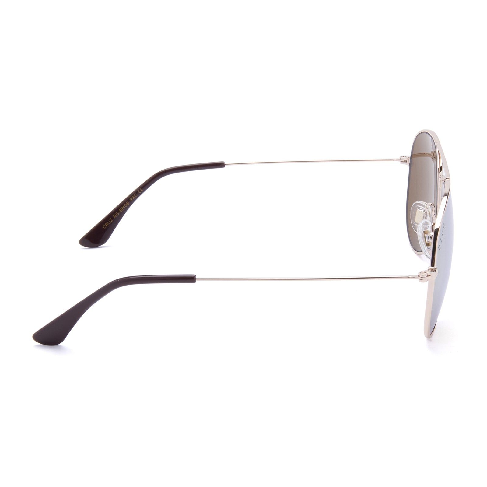 CRUZ - ROSE GOLD + YELLOW MIRROR SUNGLASSES sold by Diff Eyewear product image thumbnail 4