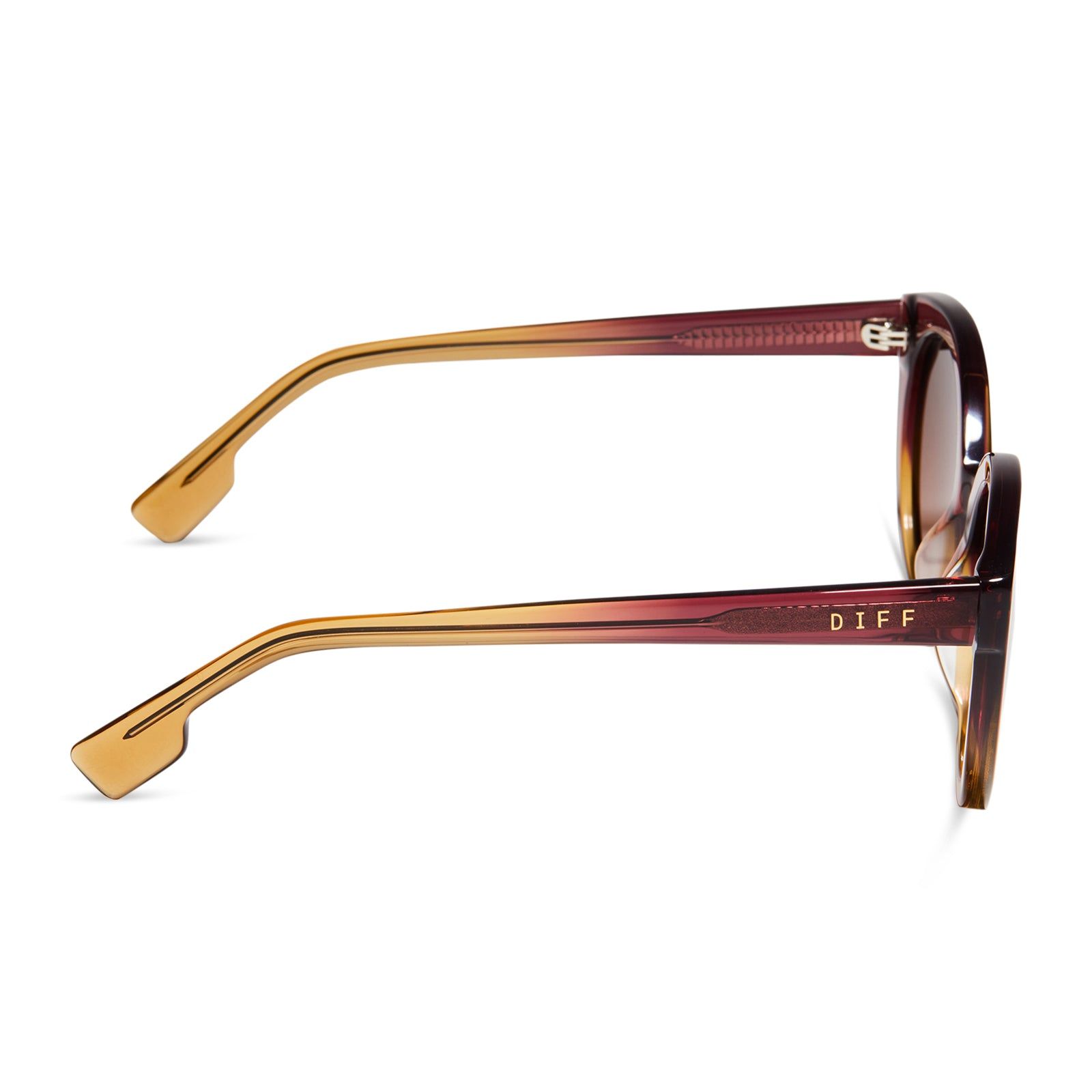 EMMY - CLAYTON + BROWN GRADIENT POLARIZED SUNGLASSES sold by Diff Eyewear product image thumbnail 3