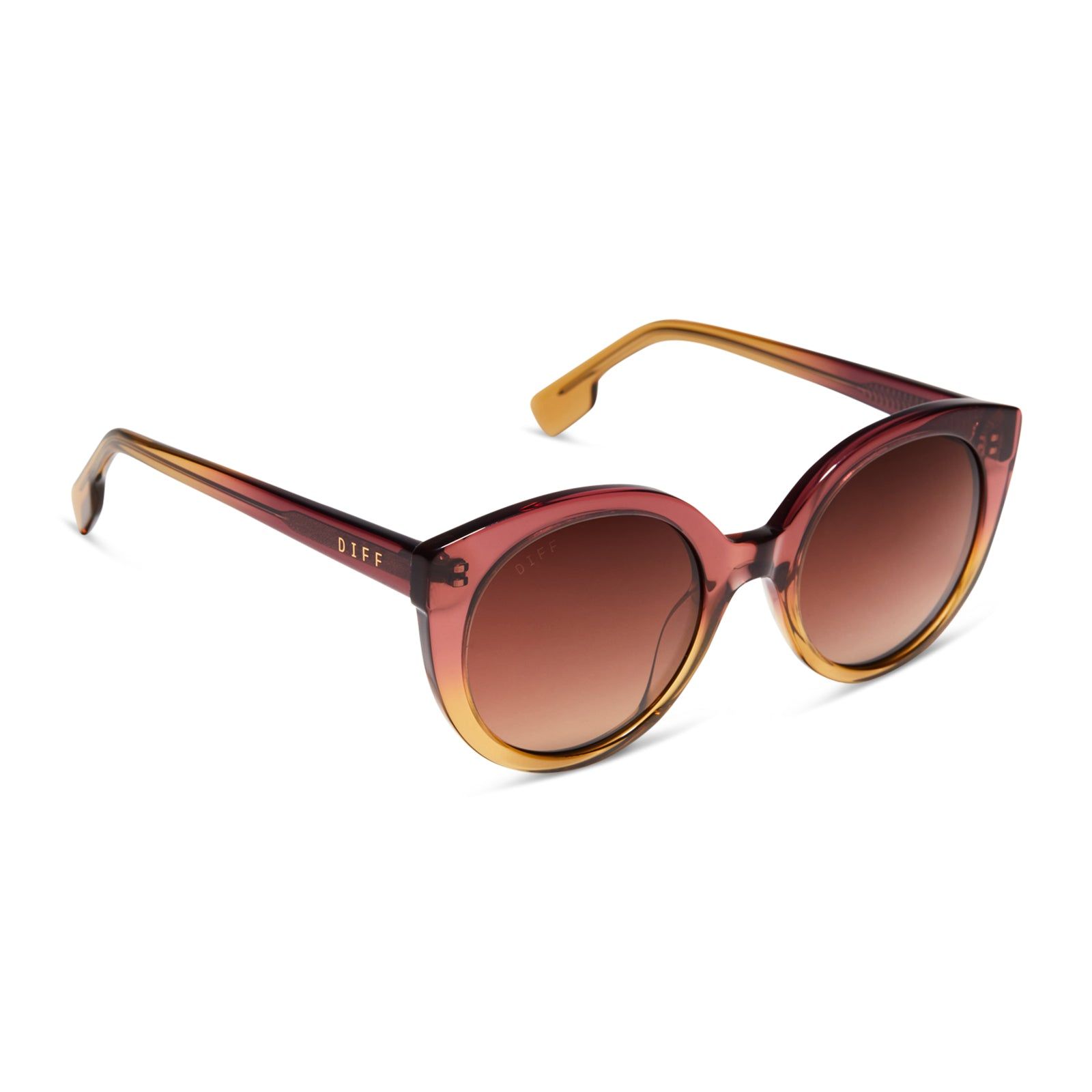 EMMY - CLAYTON + BROWN GRADIENT POLARIZED SUNGLASSES sold by Diff Eyewear product image thumbnail 2