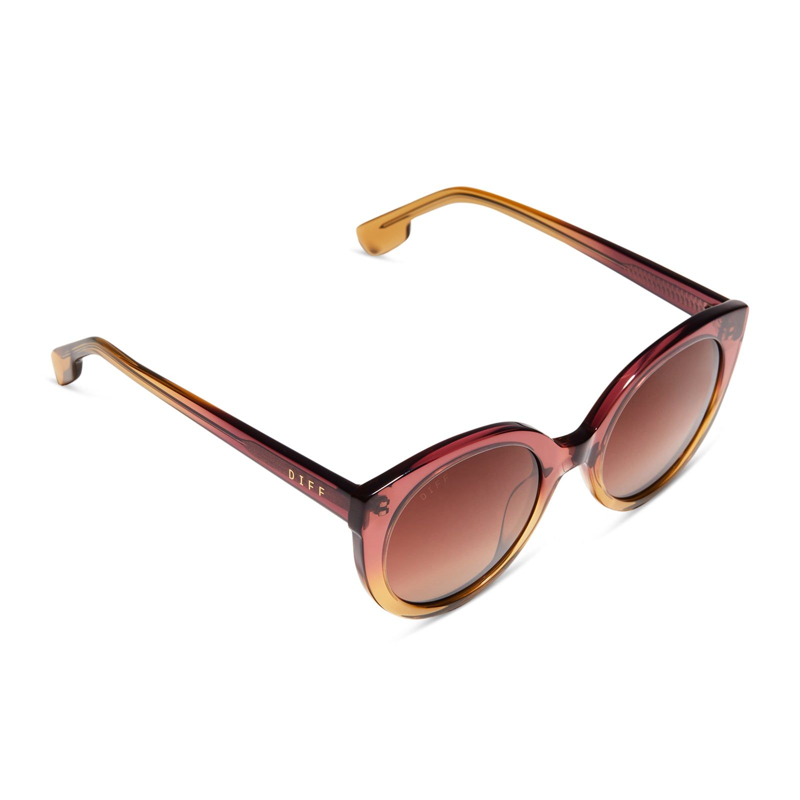 EMMY - CLAYTON + BROWN GRADIENT POLARIZED SUNGLASSES sold by Diff Eyewear product image thumbnail 4
