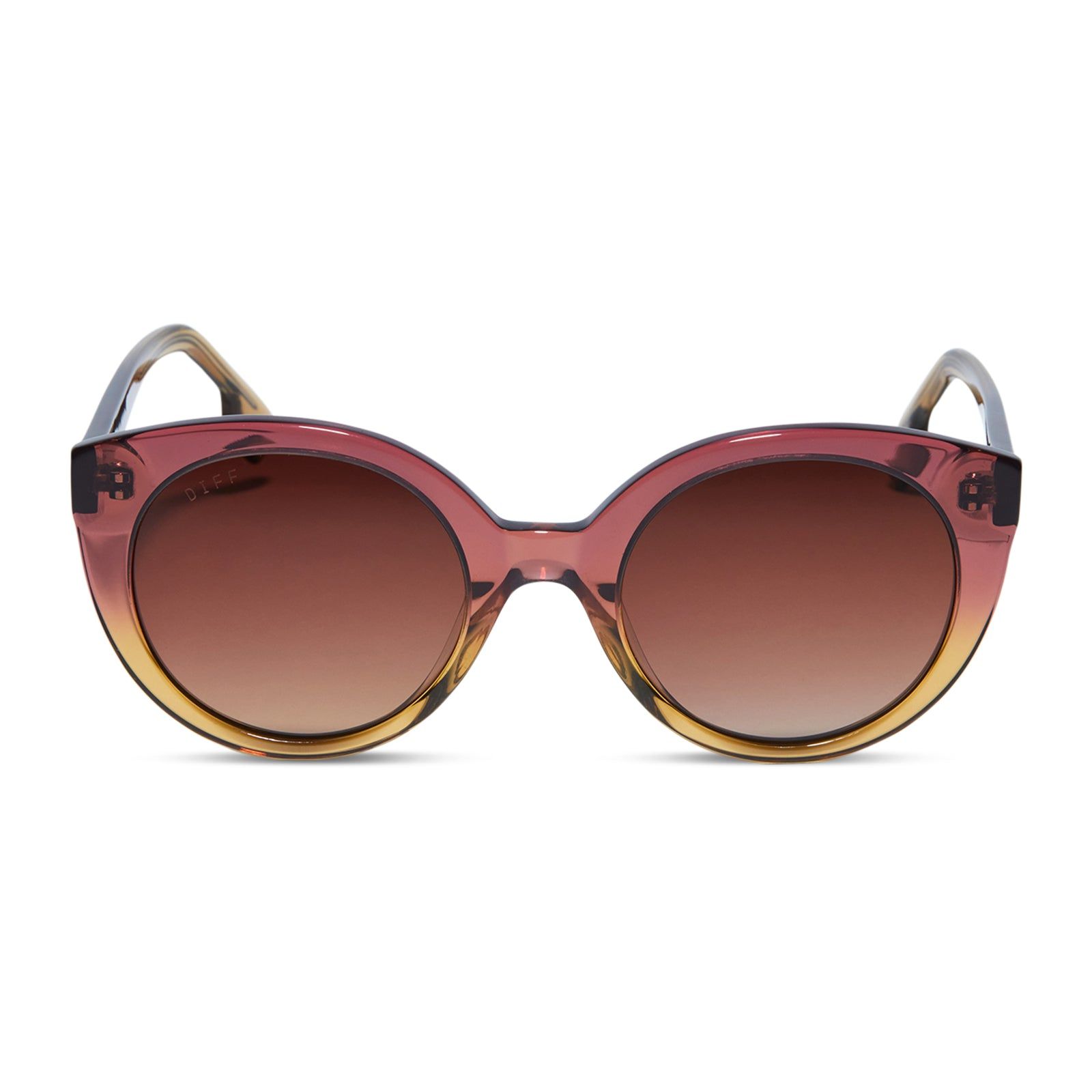 EMMY - CLAYTON + BROWN GRADIENT POLARIZED SUNGLASSES sold by Diff Eyewear