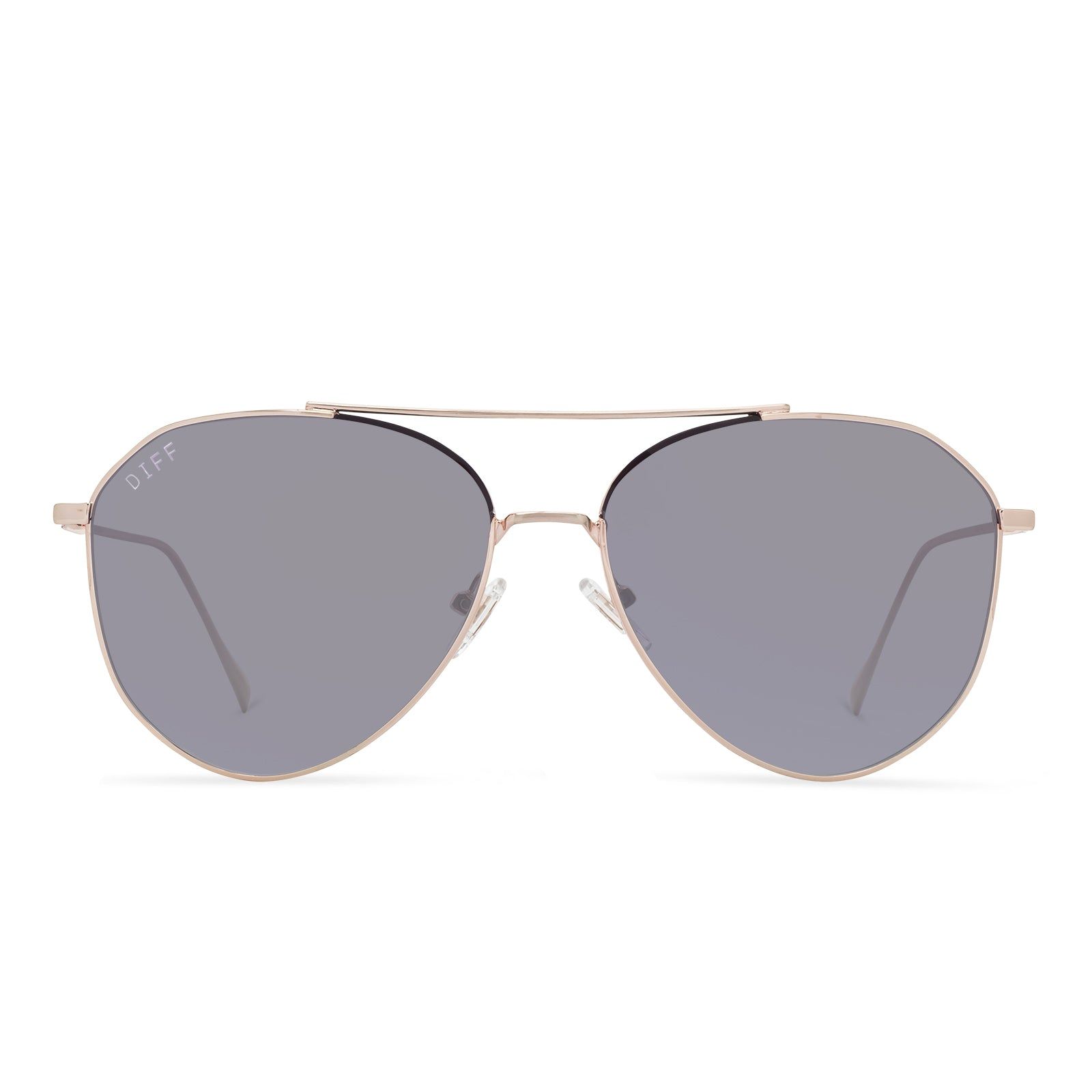 JANE - GOLD + GREY MIRROR SUNGLASSES sold by Diff Eyewear