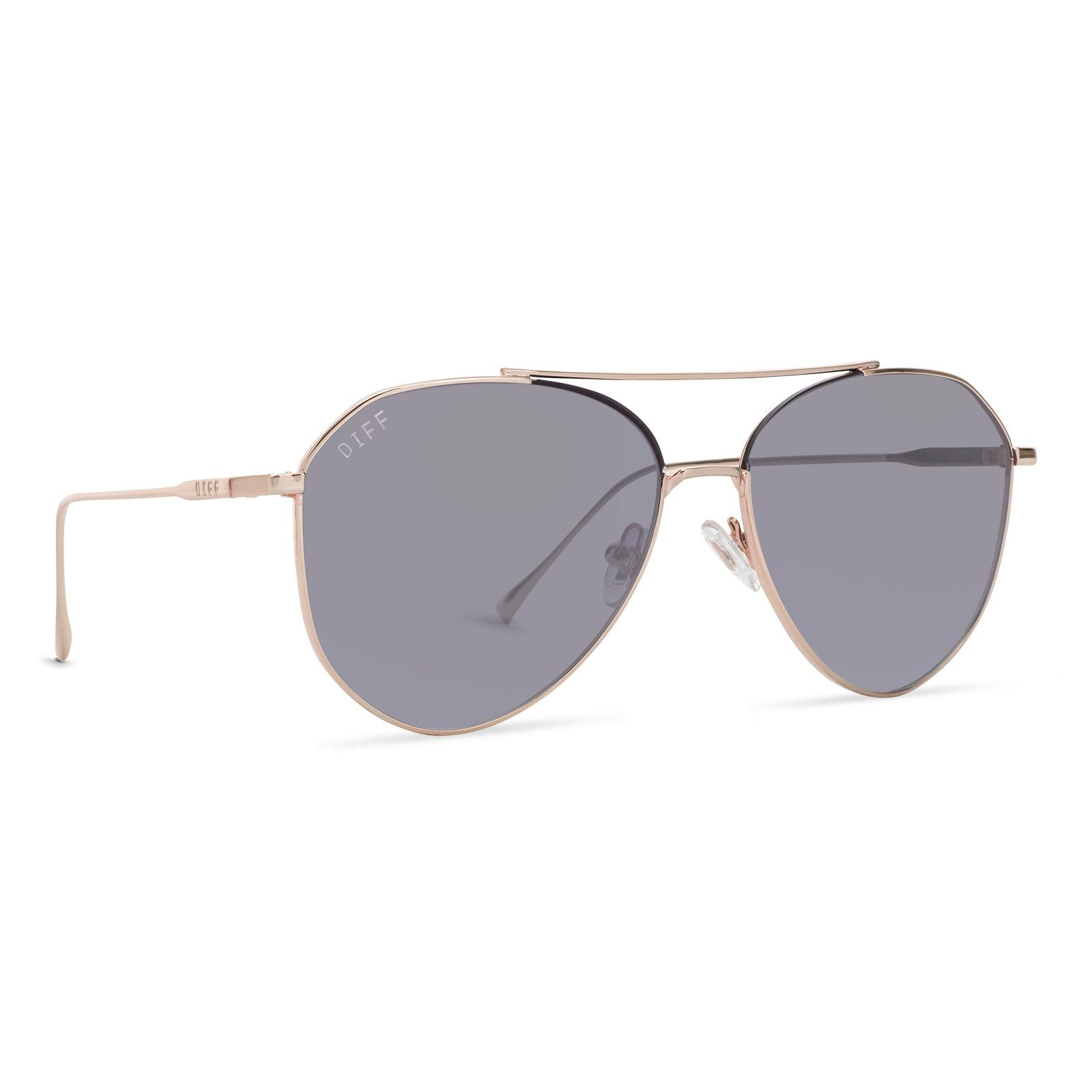 JANE - GOLD + GREY MIRROR SUNGLASSES sold by Diff Eyewear product image thumbnail 2