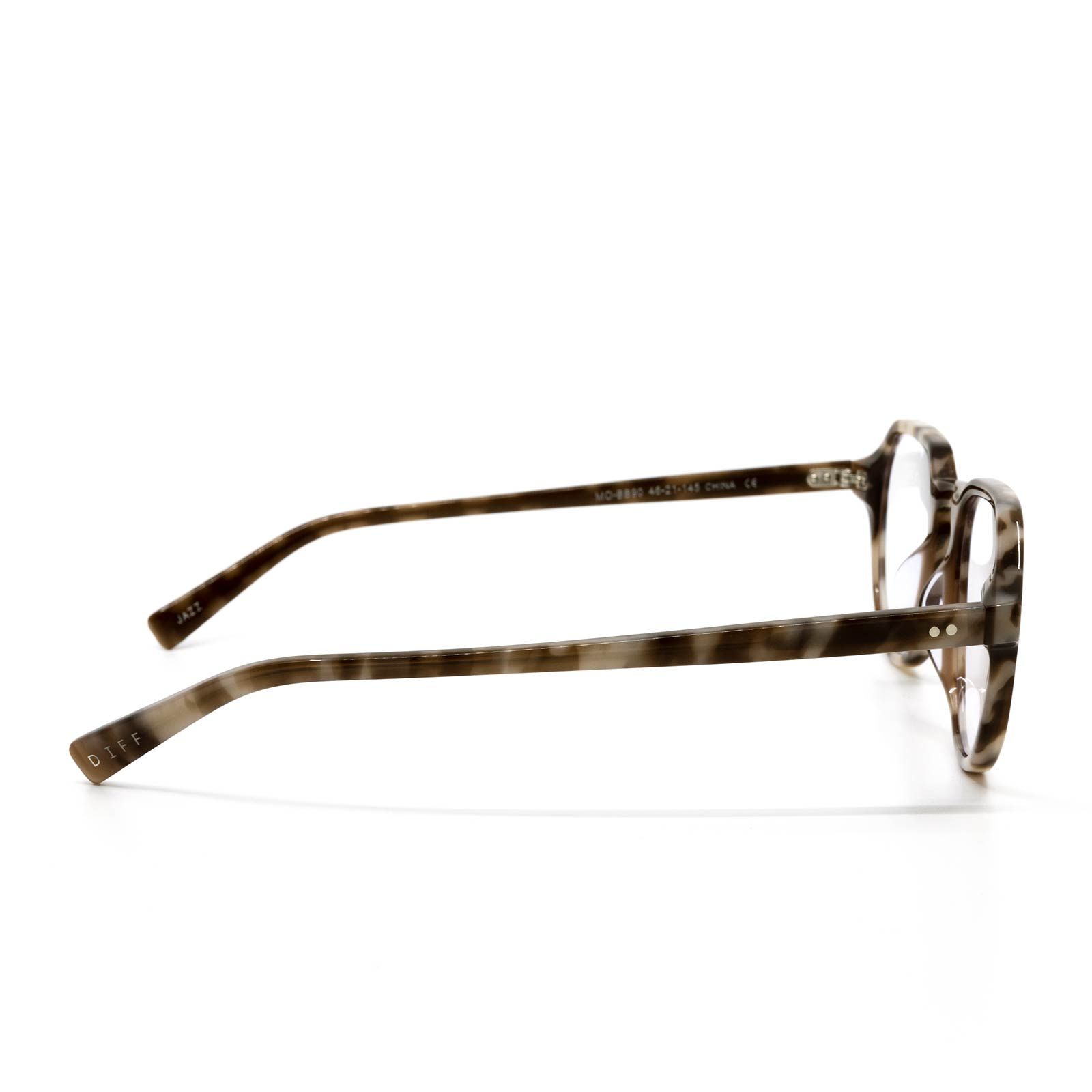JAZZ - MOCHA TORTOISE + BLUE LIGHT TECHNOLOGY GLASSES sold by Diff Eyewear product image thumbnail 3