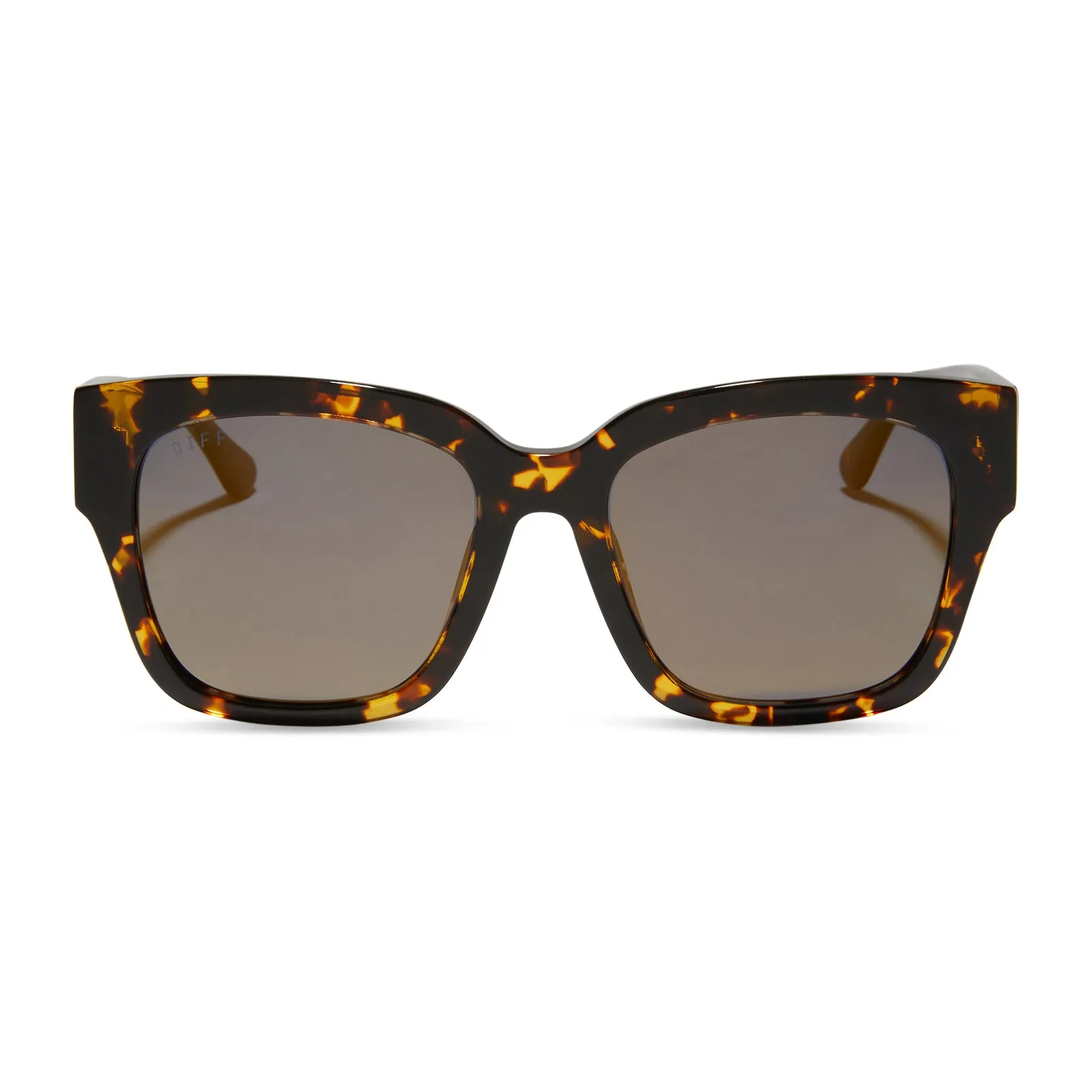 BELLA II - DARK TORTOISE + GOLD MIRROR SUNGLASSES sold by Diff Eyewear