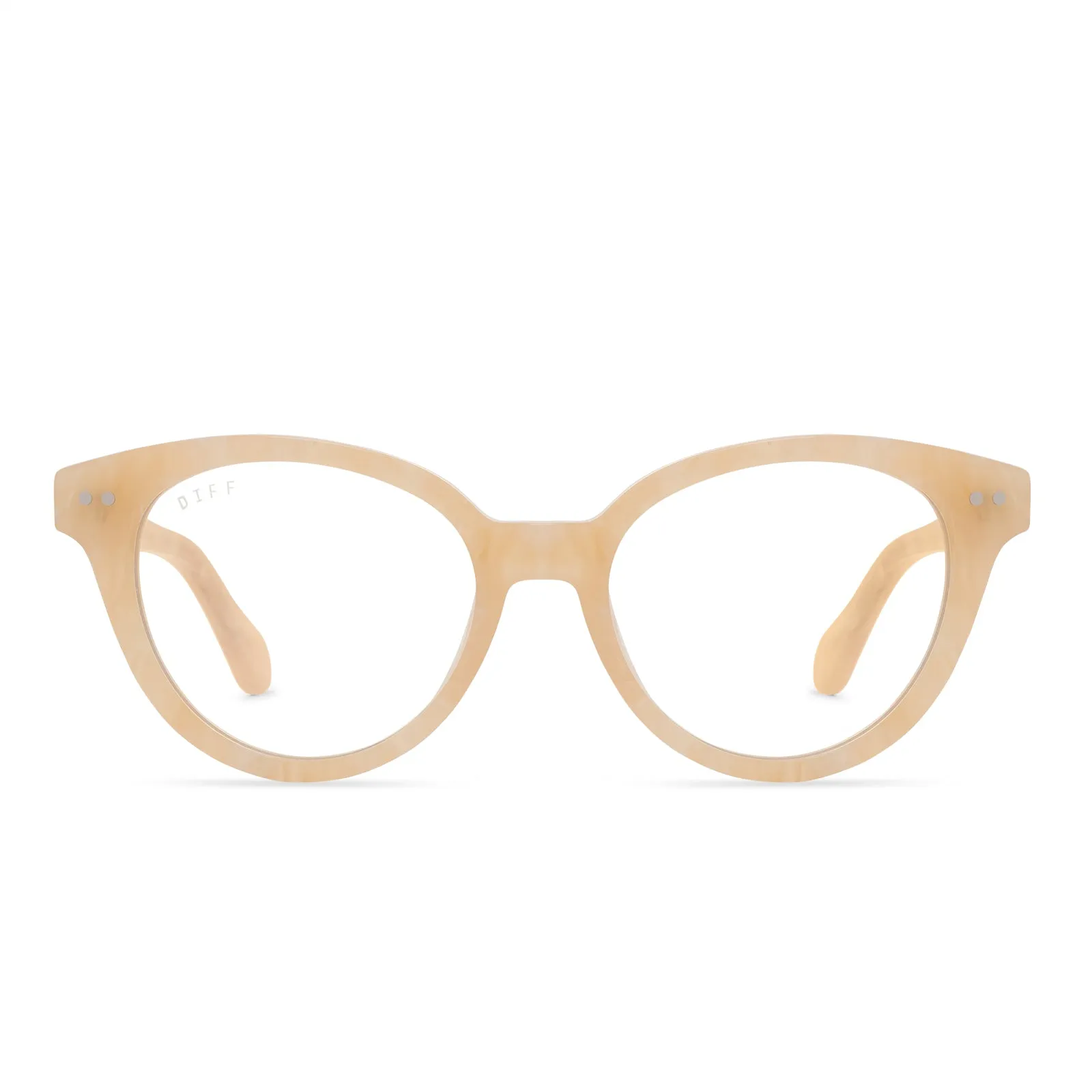 CARLY - CITRINE PEARL + BLUE LIGHT TECHNOLOGY GLASSES sold by Diff Eyewear