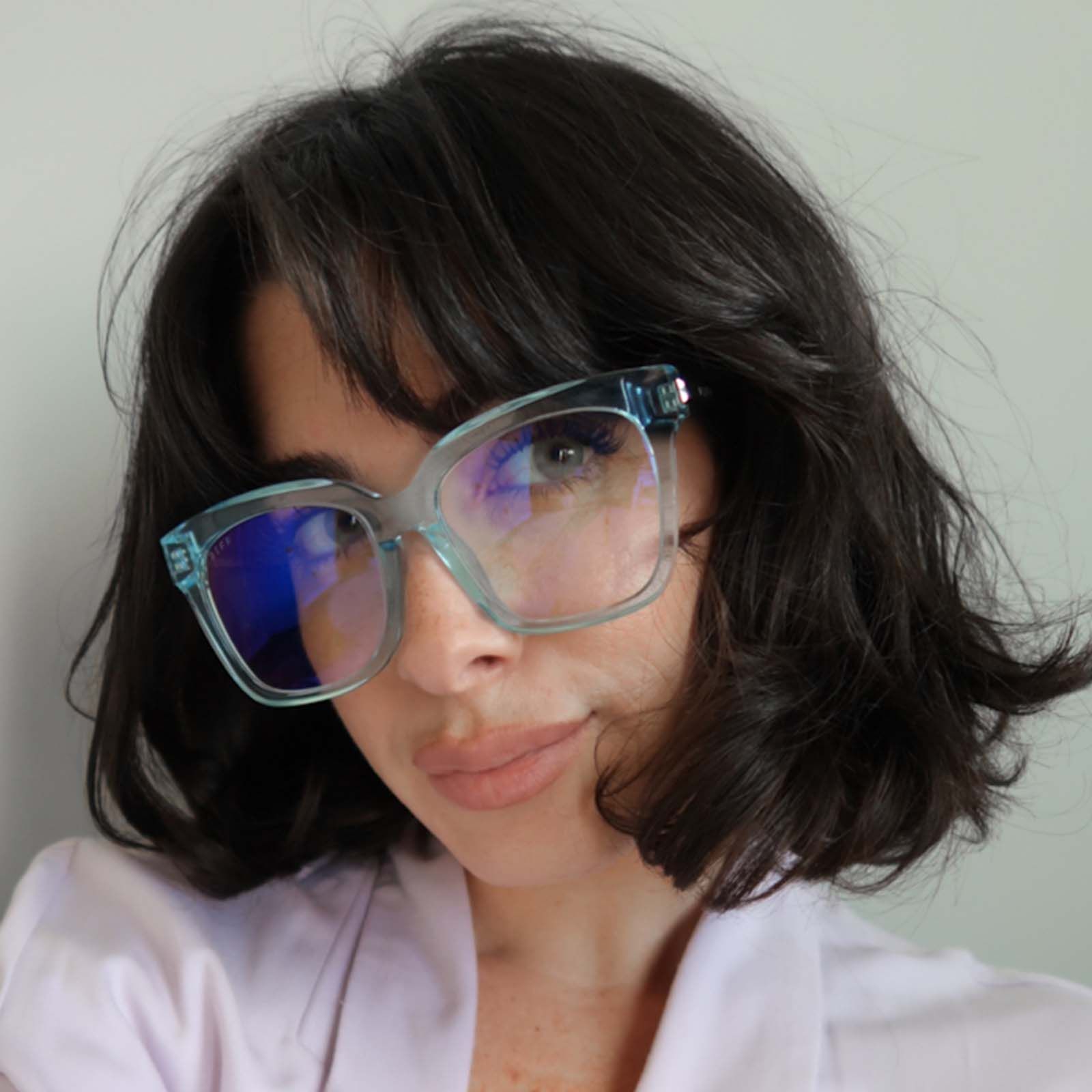 BELLA - AQUA SEA CRYSTAL + BLUE LIGHT TECHNOLOGY GLASSES sold by Diff Eyewear product image thumbnail 5