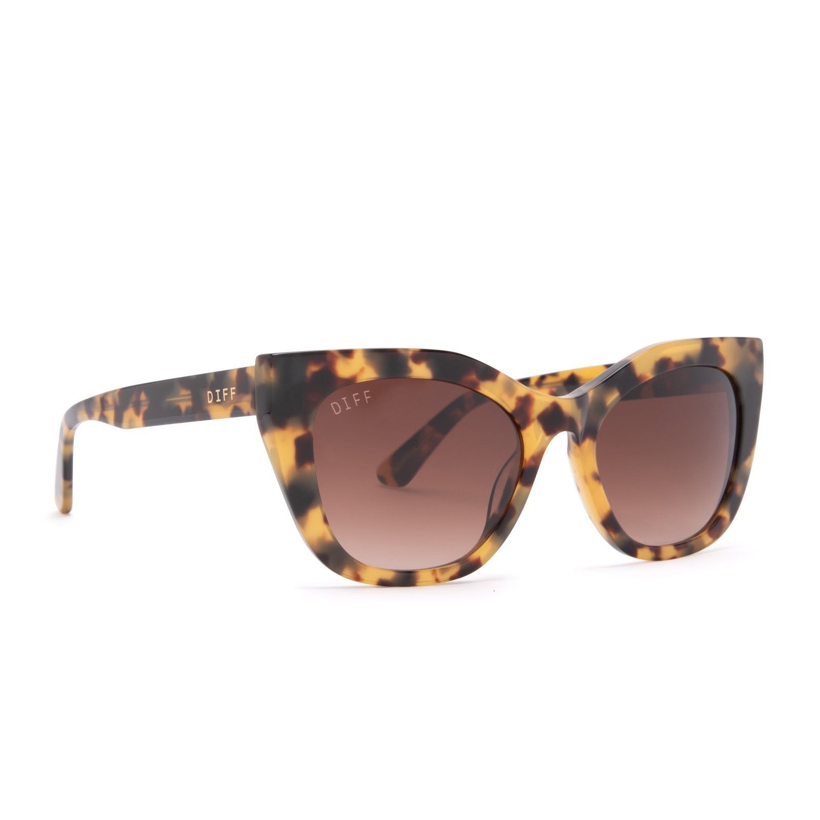 GEORGIA - AMBER TORTOISE + BROWN GRADIENT SUNGLASSES sold by Diff Eyewear product image thumbnail 2