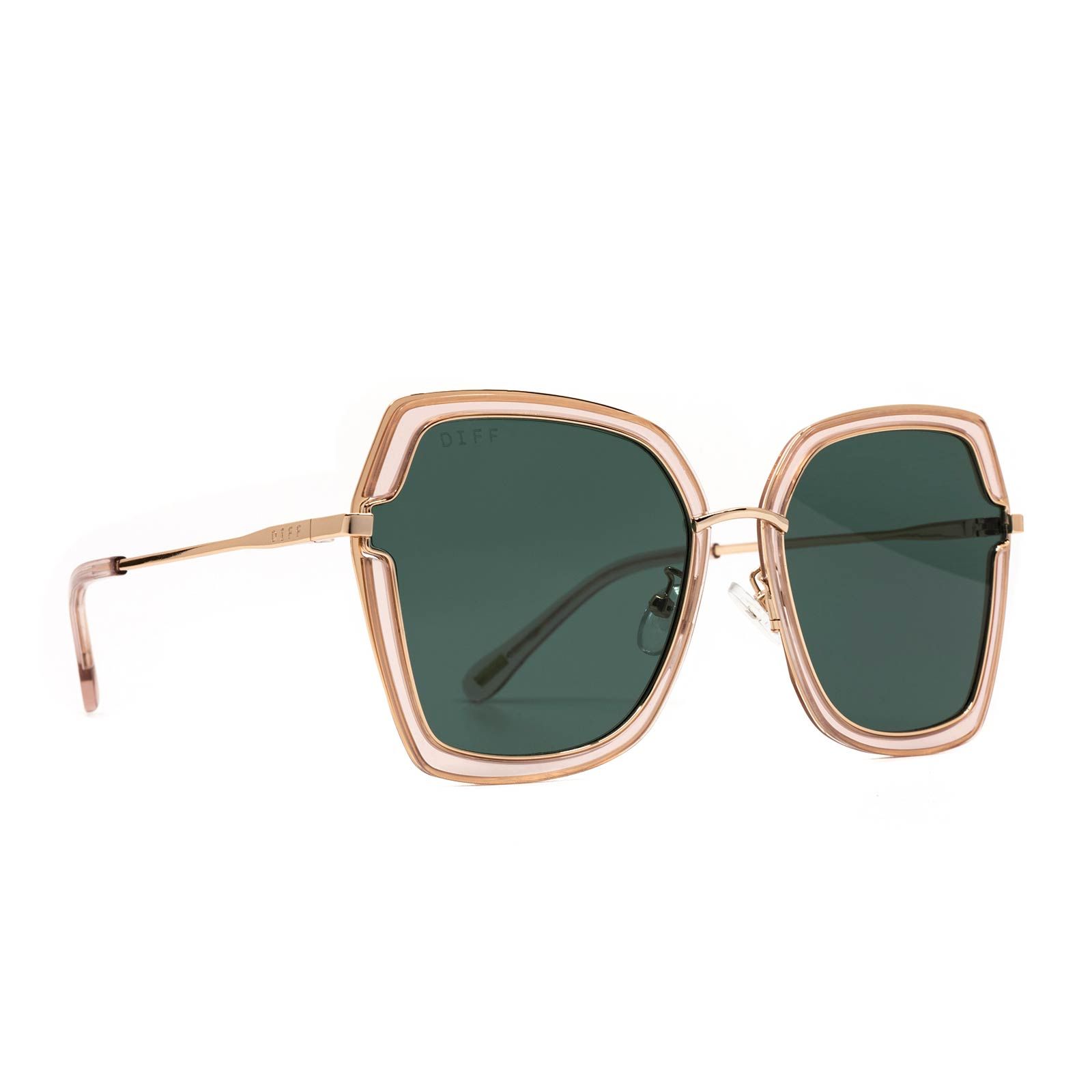 DAKOTA - ROSE GOLD WITH ROSE CRYSTAL + G15 SUNGLASSES sold by Diff Eyewear product image thumbnail 2