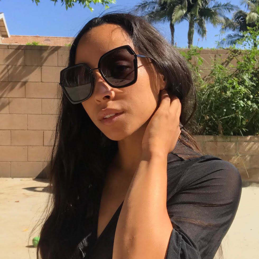 DAKOTA - ROSE GOLD WITH ROSE CRYSTAL + G15 SUNGLASSES sold by Diff Eyewear product image thumbnail 4