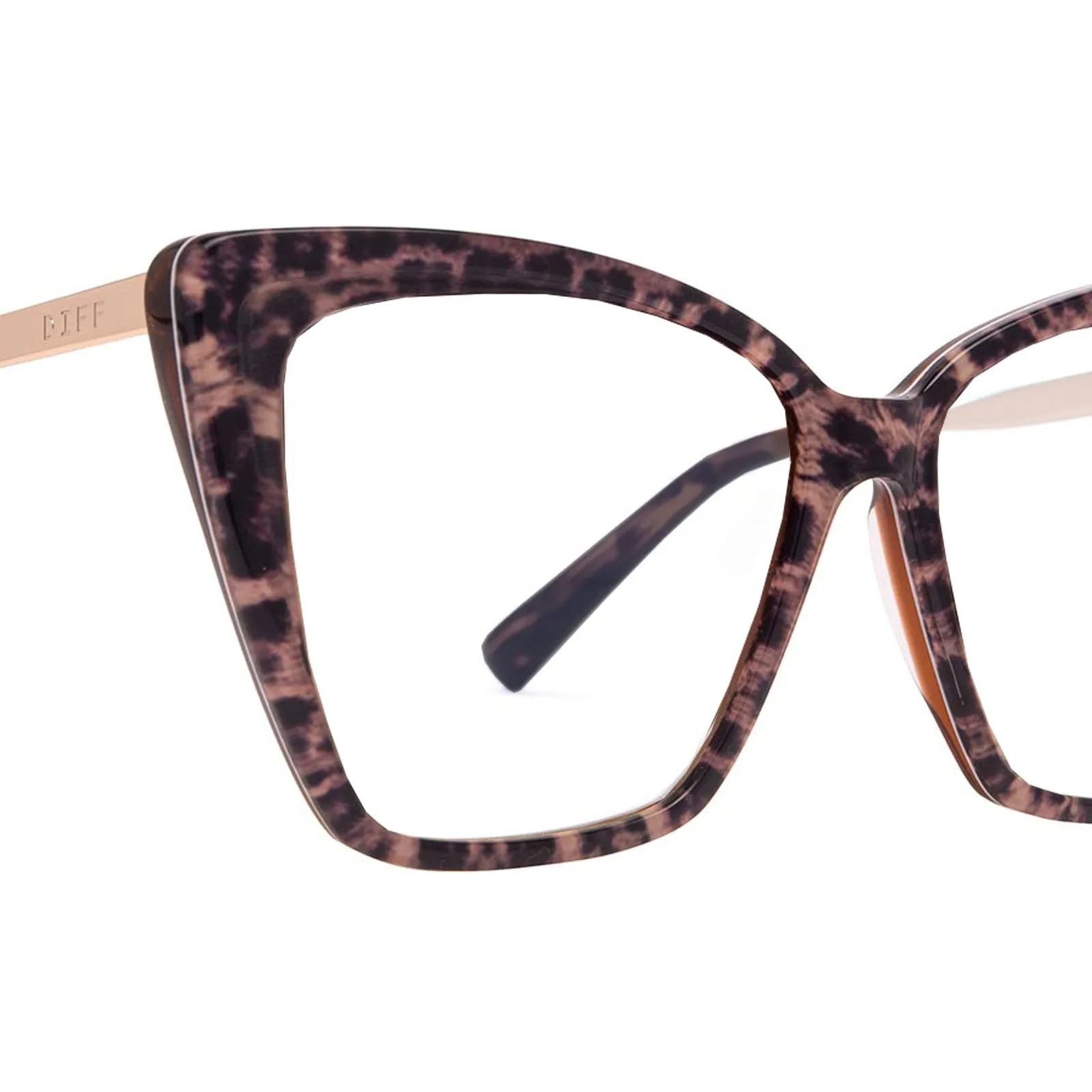 BECKY II - LEOPARD TORTOISE + GLASSES sold by Diff Eyewear product image thumbnail 4