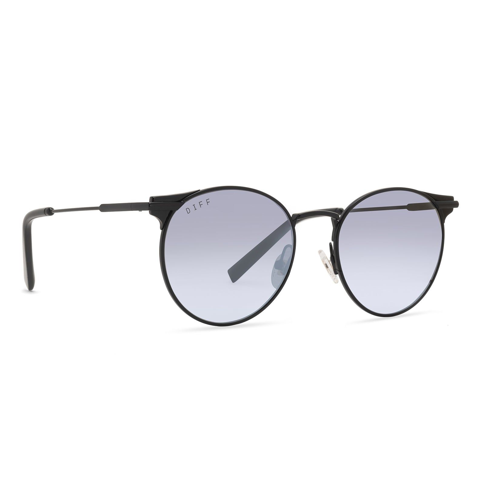 SUMMIT - MATTE BLACK + BLUE GRADIENT FLASH POLARIZED SUNGLASSES sold by Diff Eyewear product image thumbnail 2