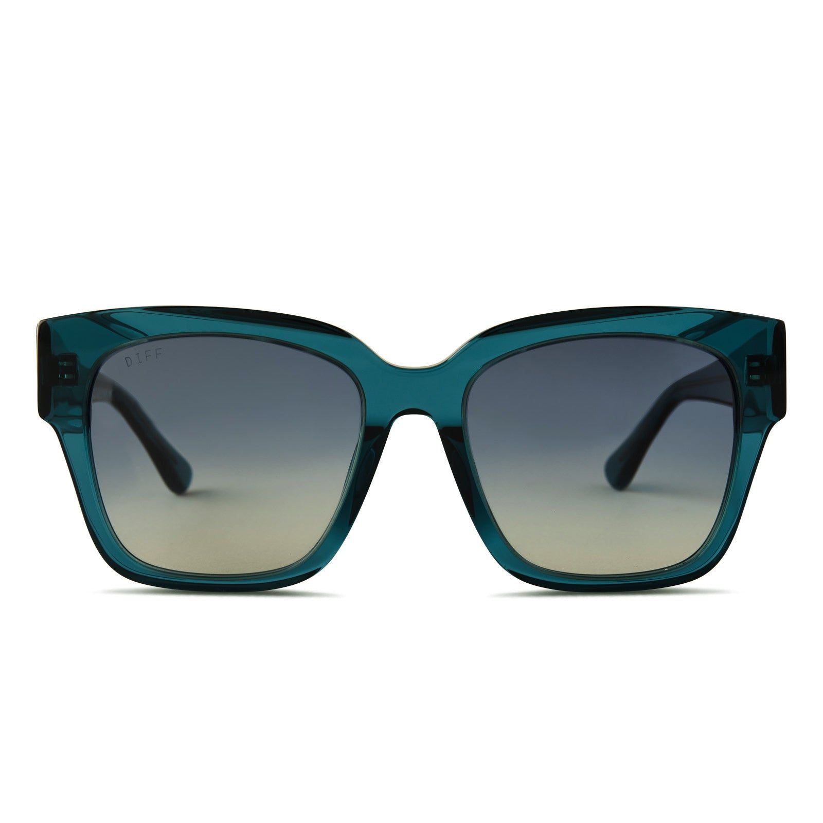 BELLA II - DEEP AQUA + AEGEAN BLUE GRADIENT FLASH POLARIZED SUNGLASSES sold by Diff Eyewear