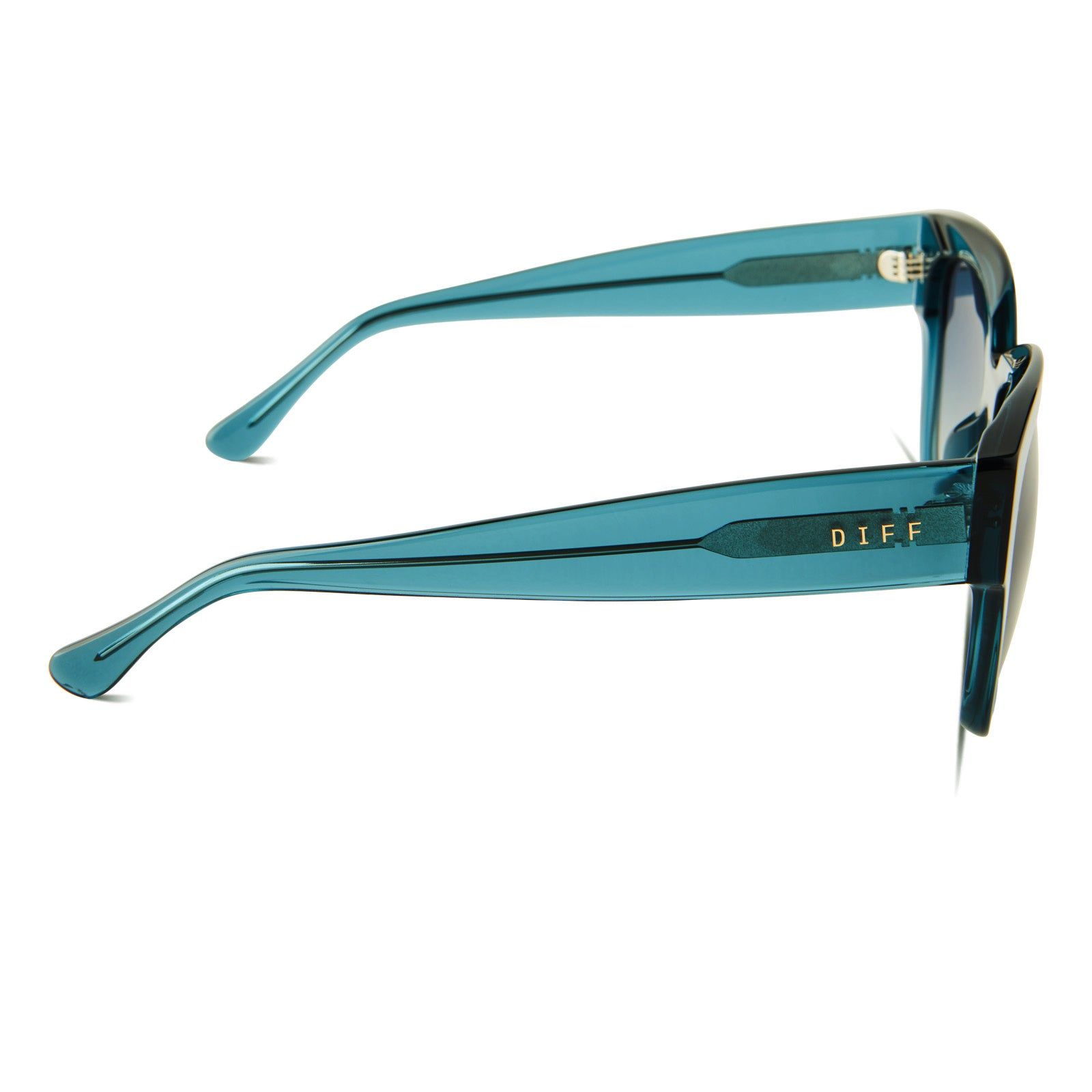 BELLA II - DEEP AQUA + AEGEAN BLUE GRADIENT FLASH POLARIZED SUNGLASSES sold by Diff Eyewear product image thumbnail 3