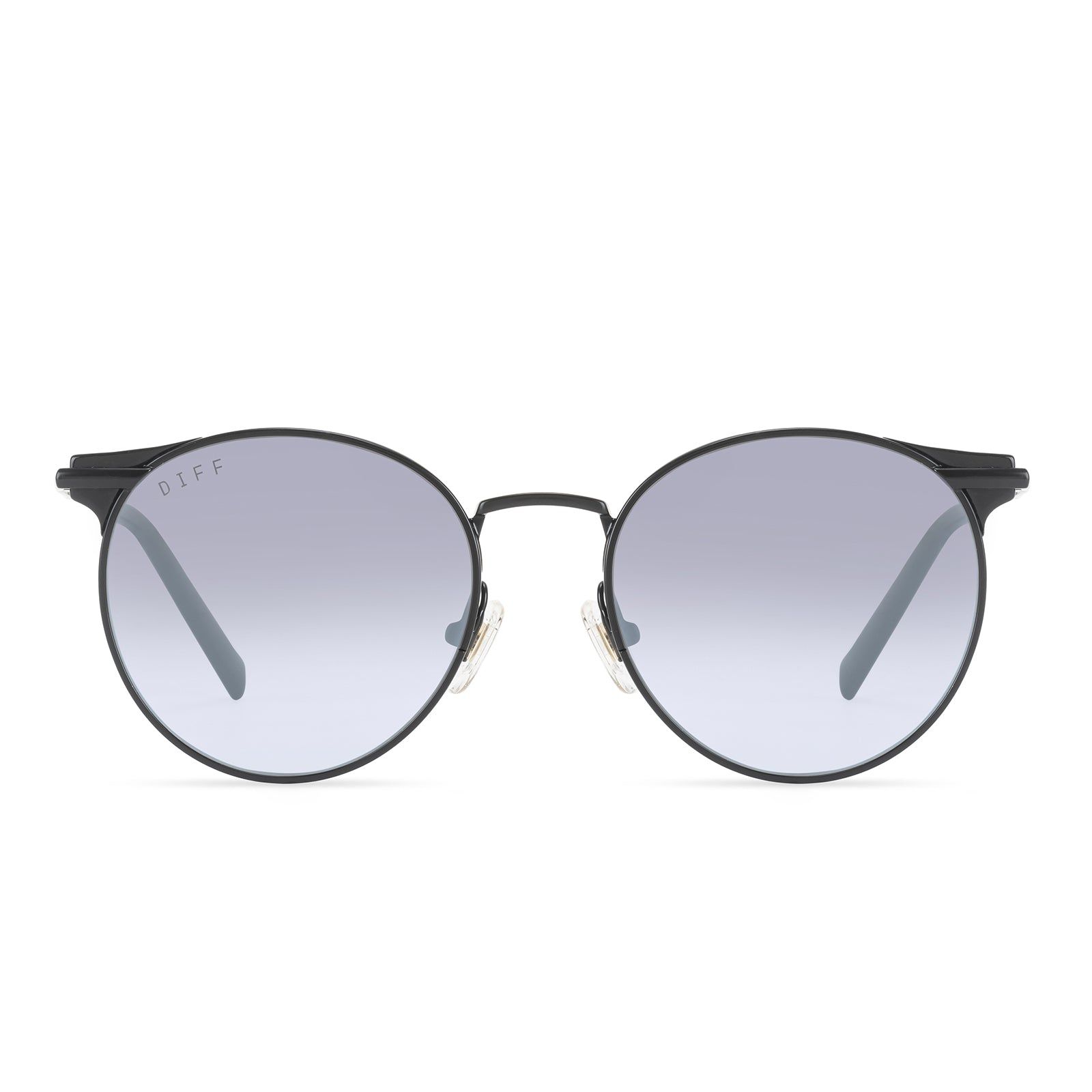 SUMMIT - MATTE BLACK + BLUE GRADIENT FLASH POLARIZED SUNGLASSES sold by Diff Eyewear