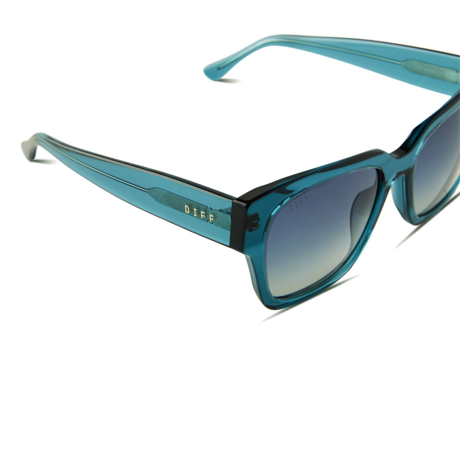 BELLA II - DEEP AQUA + AEGEAN BLUE GRADIENT FLASH POLARIZED SUNGLASSES sold by Diff Eyewear product image thumbnail 4