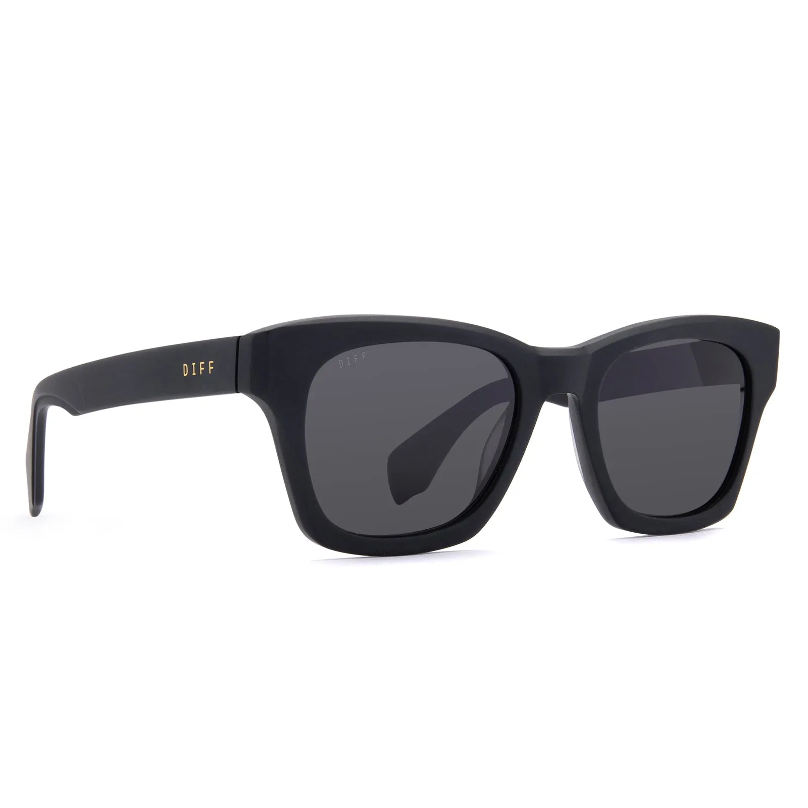 DEAN - MATTE BLACK + GREY POLARIZED SUNGLASSES sold by Diff Eyewear product image thumbnail 2