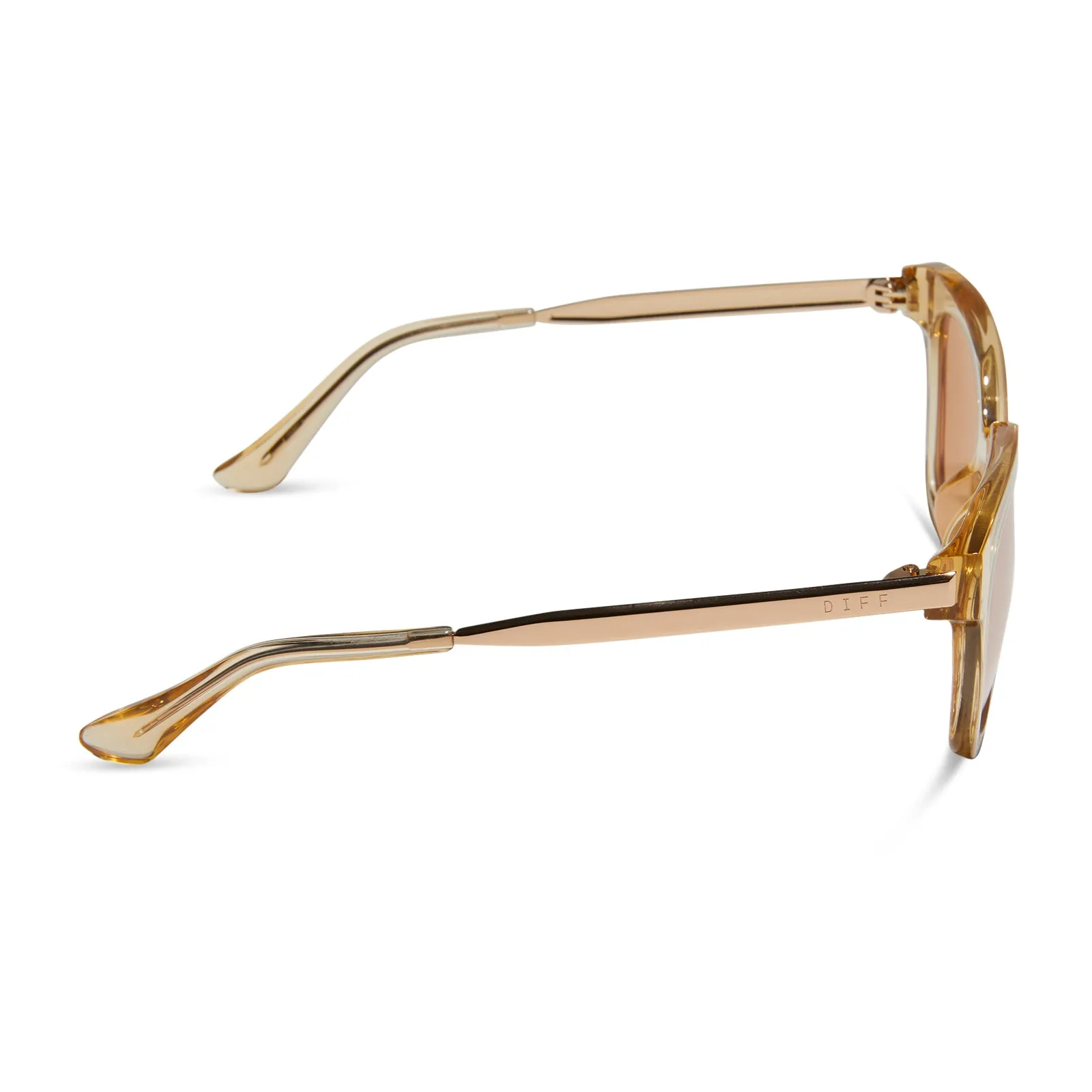 BELLA XS - HONEY CRYSTAL + HONEY CRYSTAL FLASH SUNGLASSES sold by Diff Eyewear product image thumbnail 3