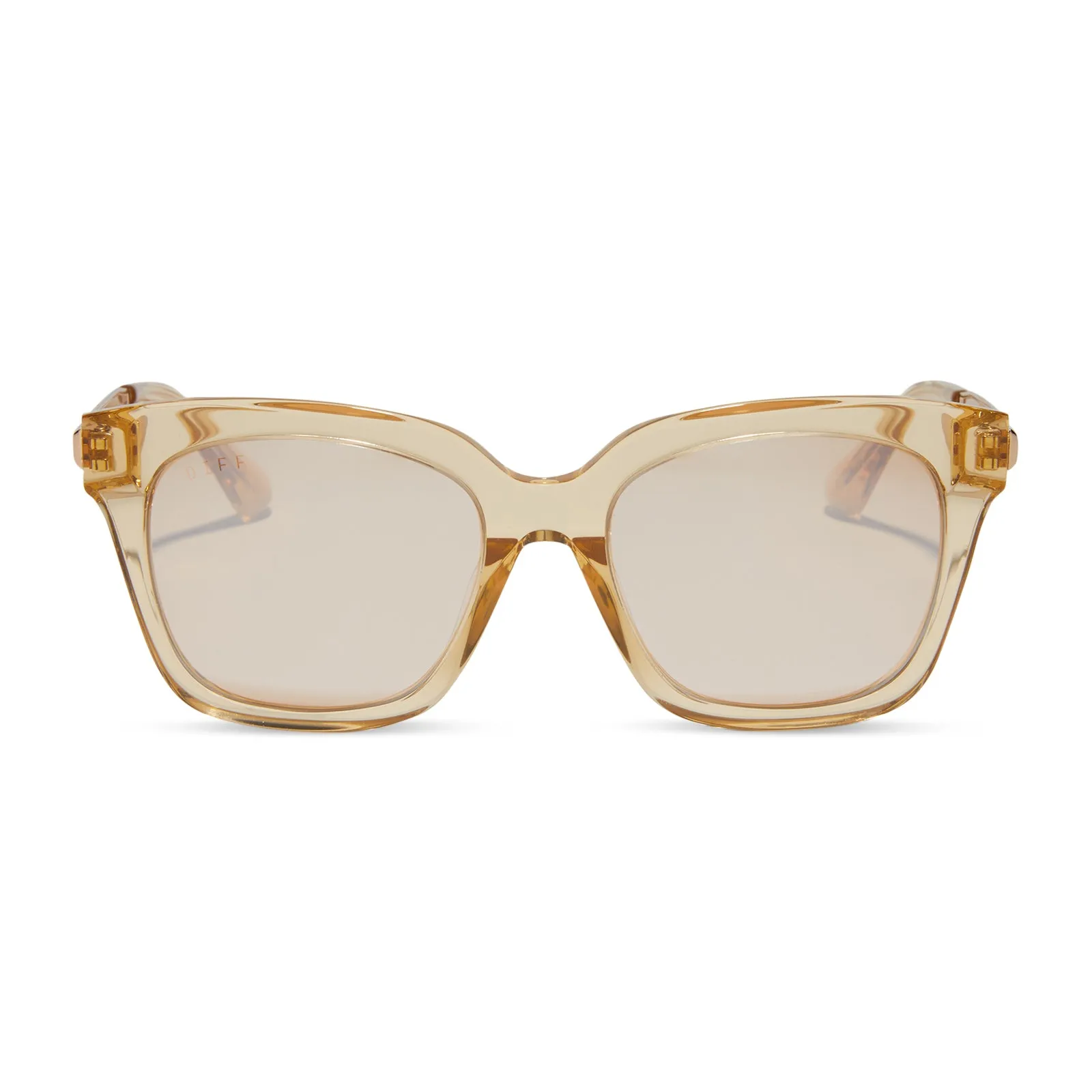 BELLA XS - HONEY CRYSTAL + HONEY CRYSTAL FLASH SUNGLASSES sold by Diff Eyewear