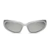 SIDE OUT - SILVER + SILVER MIRROR + POLARIZED SUNGLASSES sold by Diff Eyewear