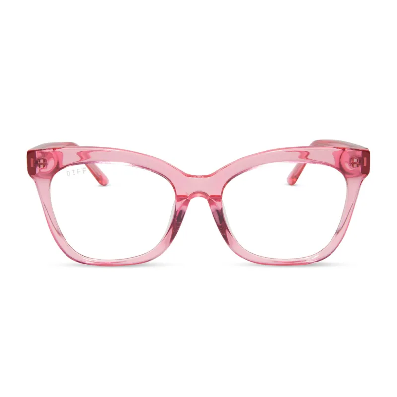 WINSTON - CANDY PINK CRYSTAL + GLASSES sold by Diff Eyewear