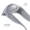 SIDE OUT - SILVER + SILVER MIRROR + POLARIZED SUNGLASSES sold by Diff Eyewear