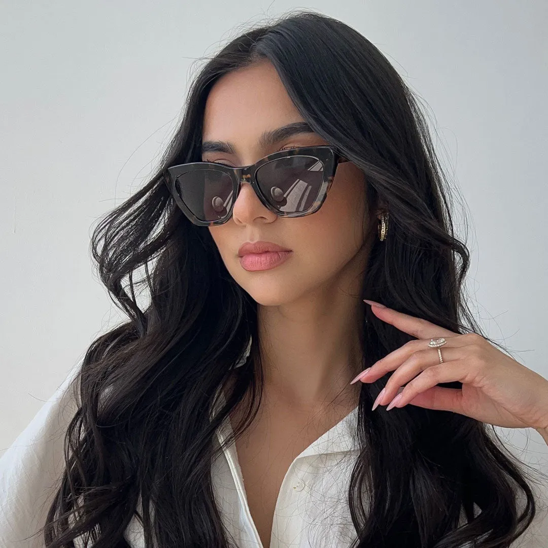 CAMILA - ESPRESSO TORTOISE + GREY SUNGLASSES sold by Diff Eyewear product image thumbnail 5