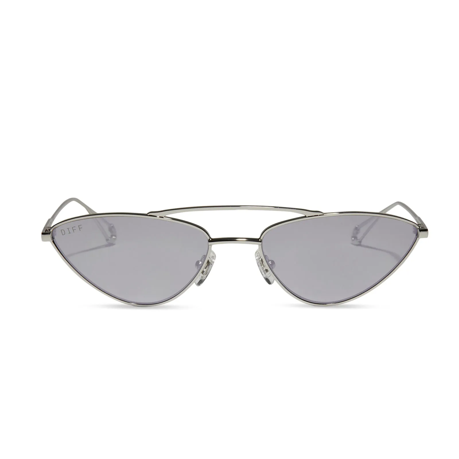 ADRIENNE BAILON - L.E.S. + SILVER + CHROME MIRROR SUNGLASSES sold by Diff Eyewear