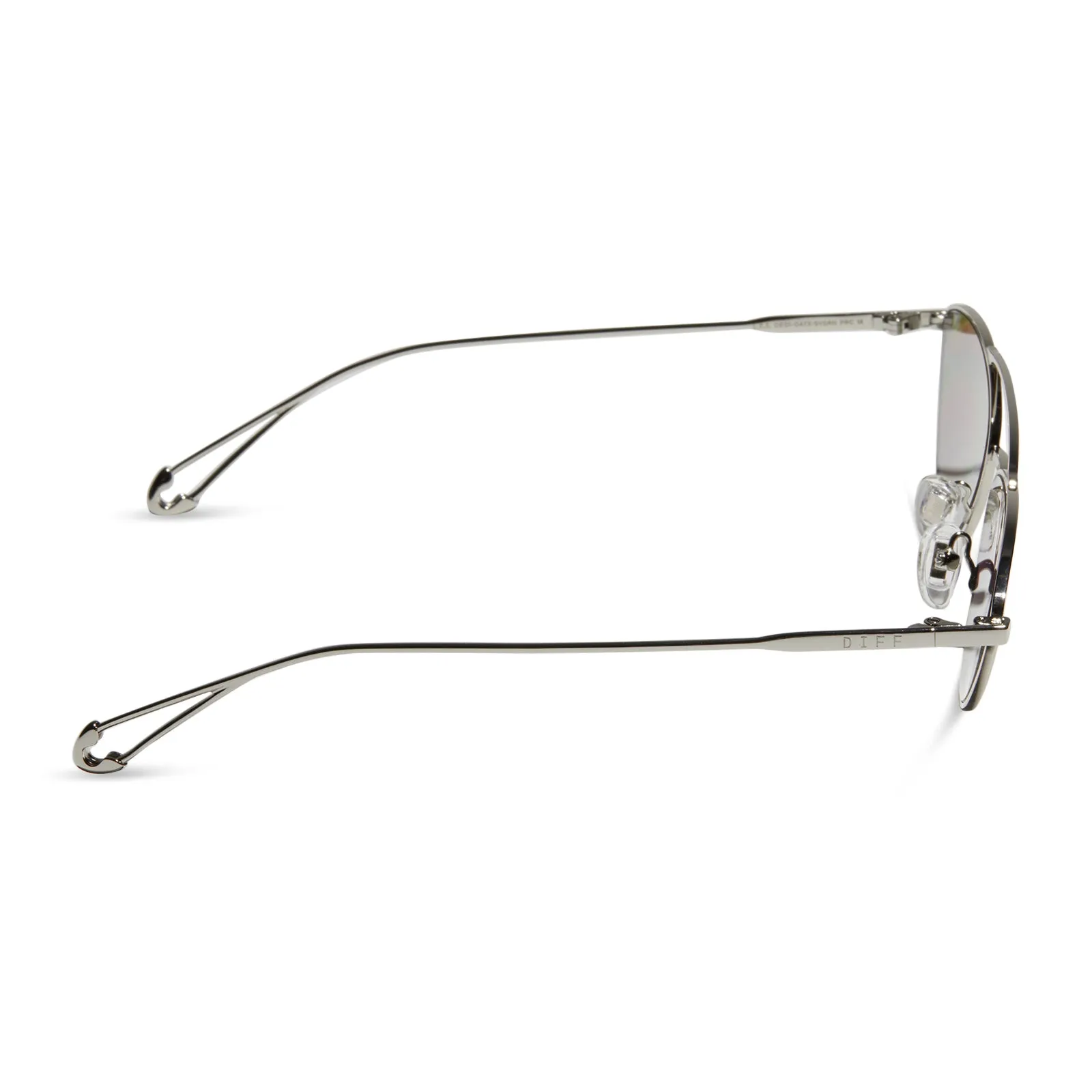 ADRIENNE BAILON - L.E.S. + SILVER + CHROME MIRROR SUNGLASSES sold by Diff Eyewear product image thumbnail 3