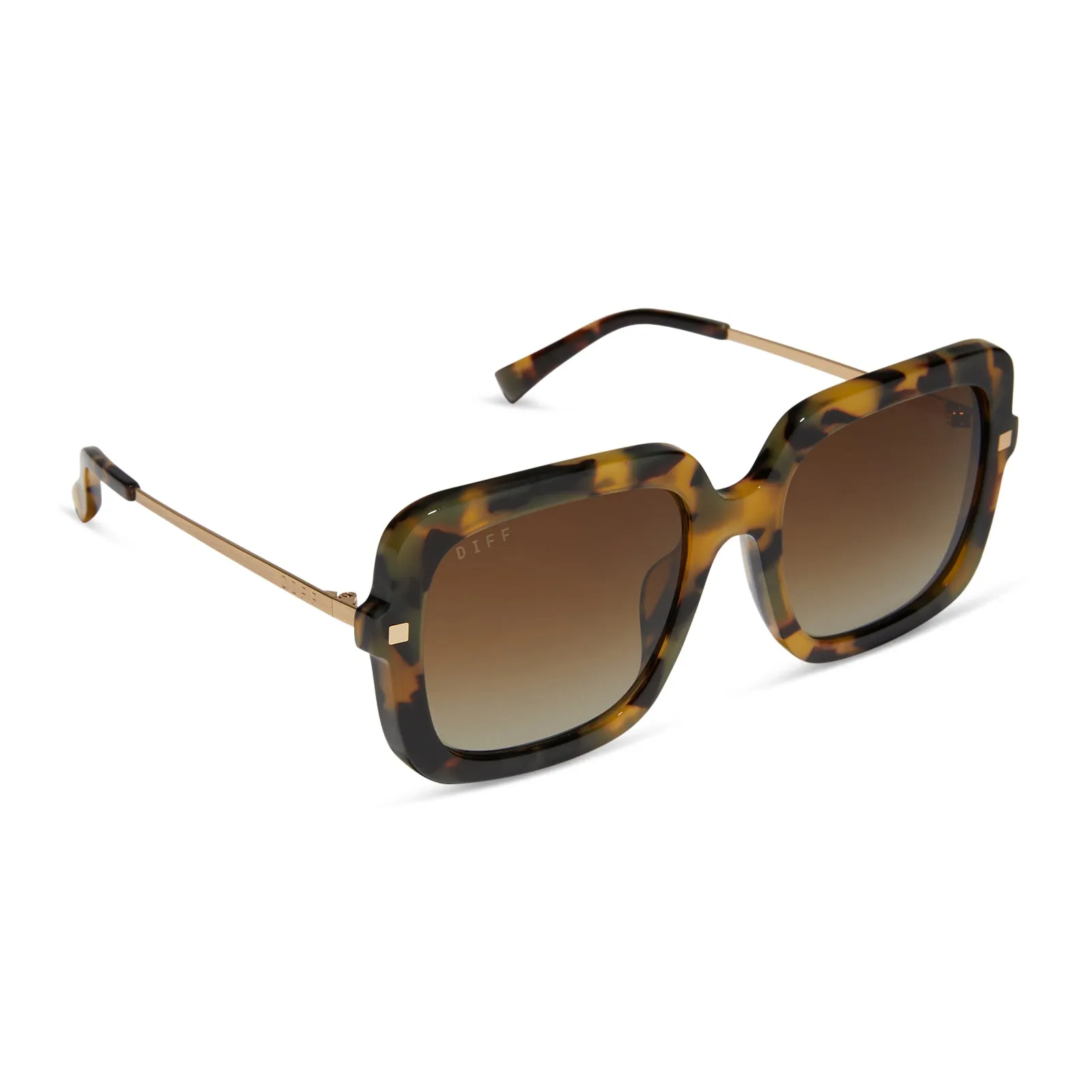 SANDRA - BROWN KOMBU + BROWN GRADIENT + POLARIZED SUNGLASSES sold by Diff Eyewear product image thumbnail 2