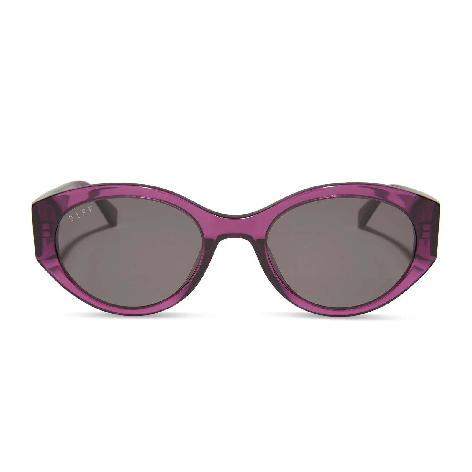 LINNEA - POSH PURPLE CRYSTAL + GREY SUNGLASSES sold by Diff Eyewear