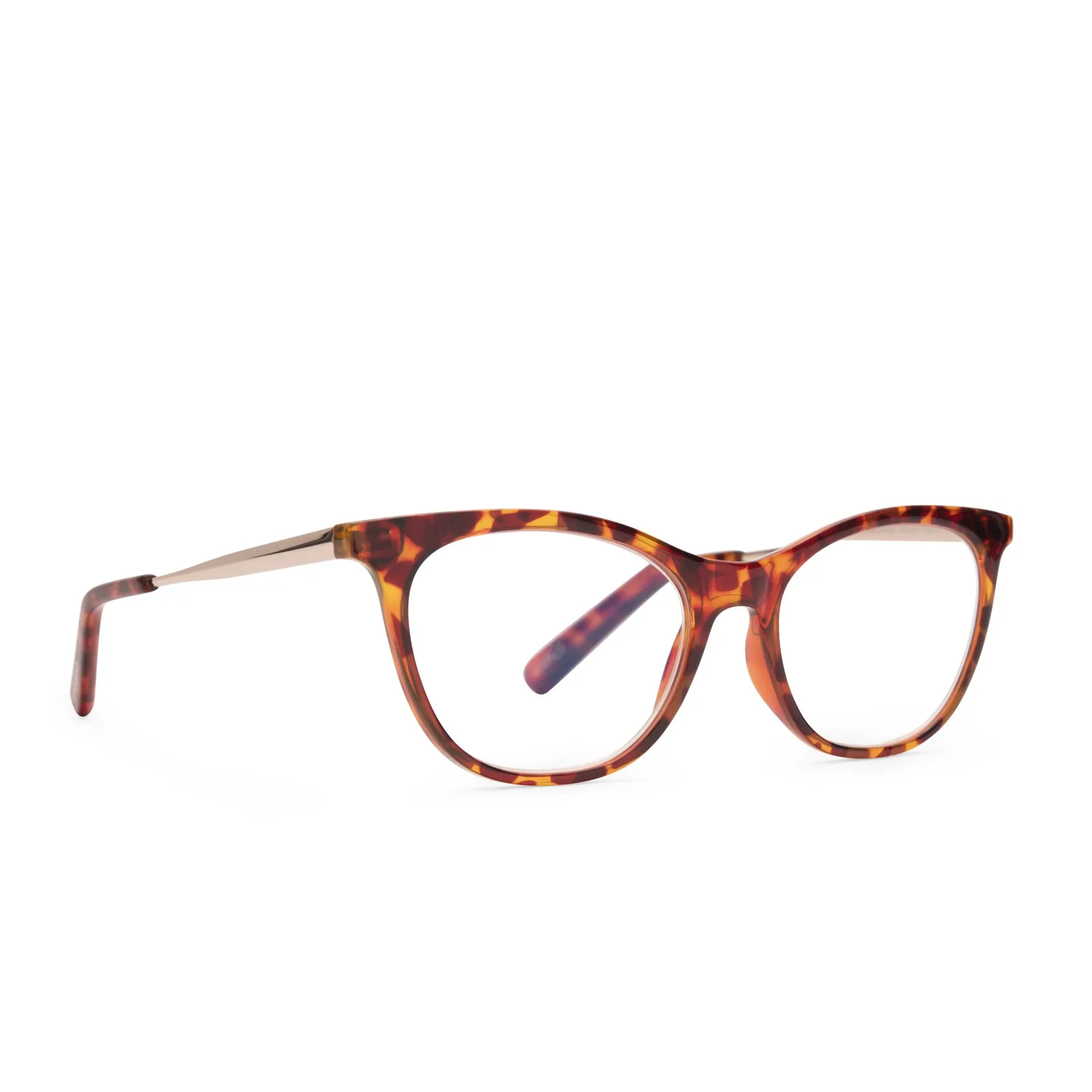 DARCY - AMBER TORTOISE + BLUE LIGHT TECHNOLOGY GLASSES sold by Diff Eyewear product image thumbnail 2