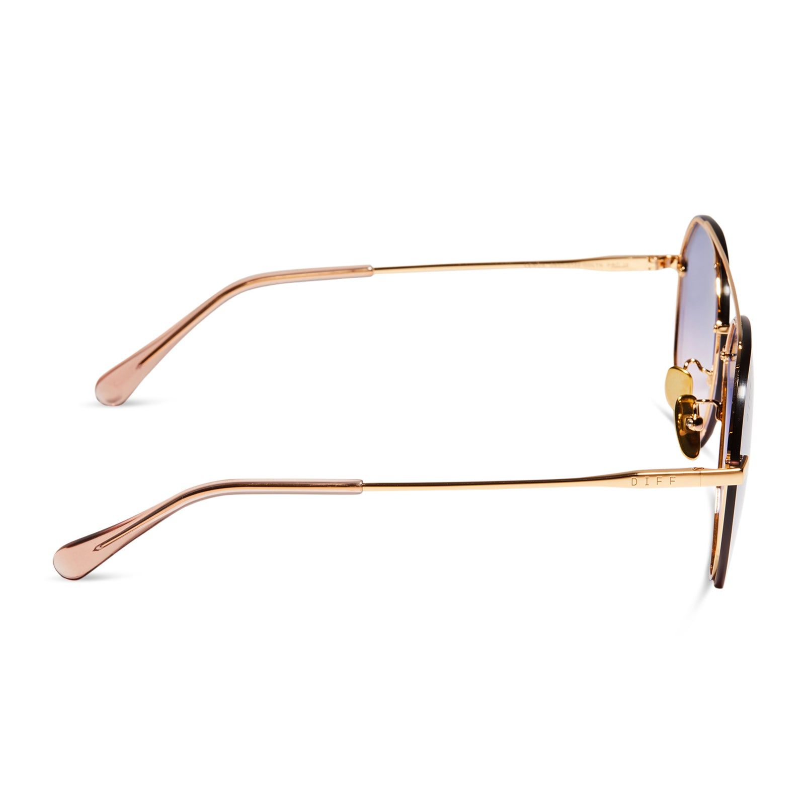 LENOX - GOLD + LAVENDER ROSE GRADIENT SUNGLASSES sold by Diff Eyewear product image thumbnail 3