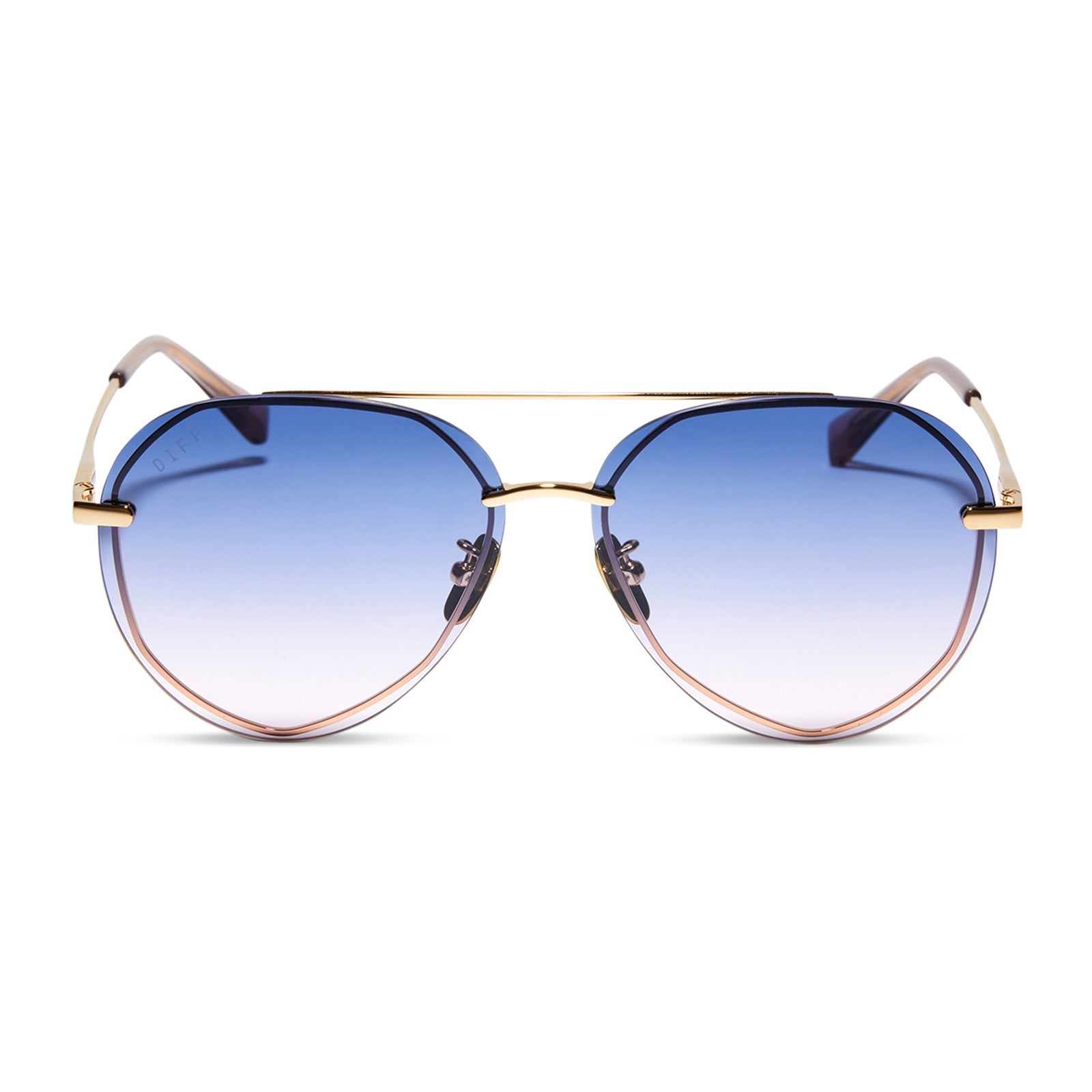 LENOX - GOLD + LAVENDER ROSE GRADIENT SUNGLASSES sold by Diff Eyewear