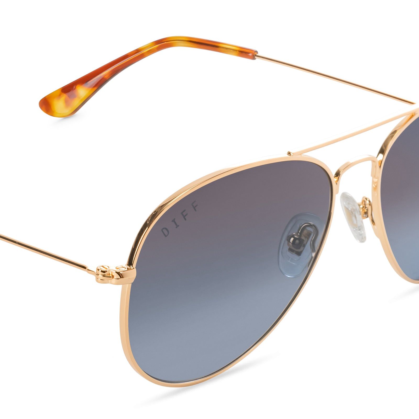 CRUZ - GOLD + BLUE GRADIENT SUNGLASSES sold by Diff Eyewear product image thumbnail 3