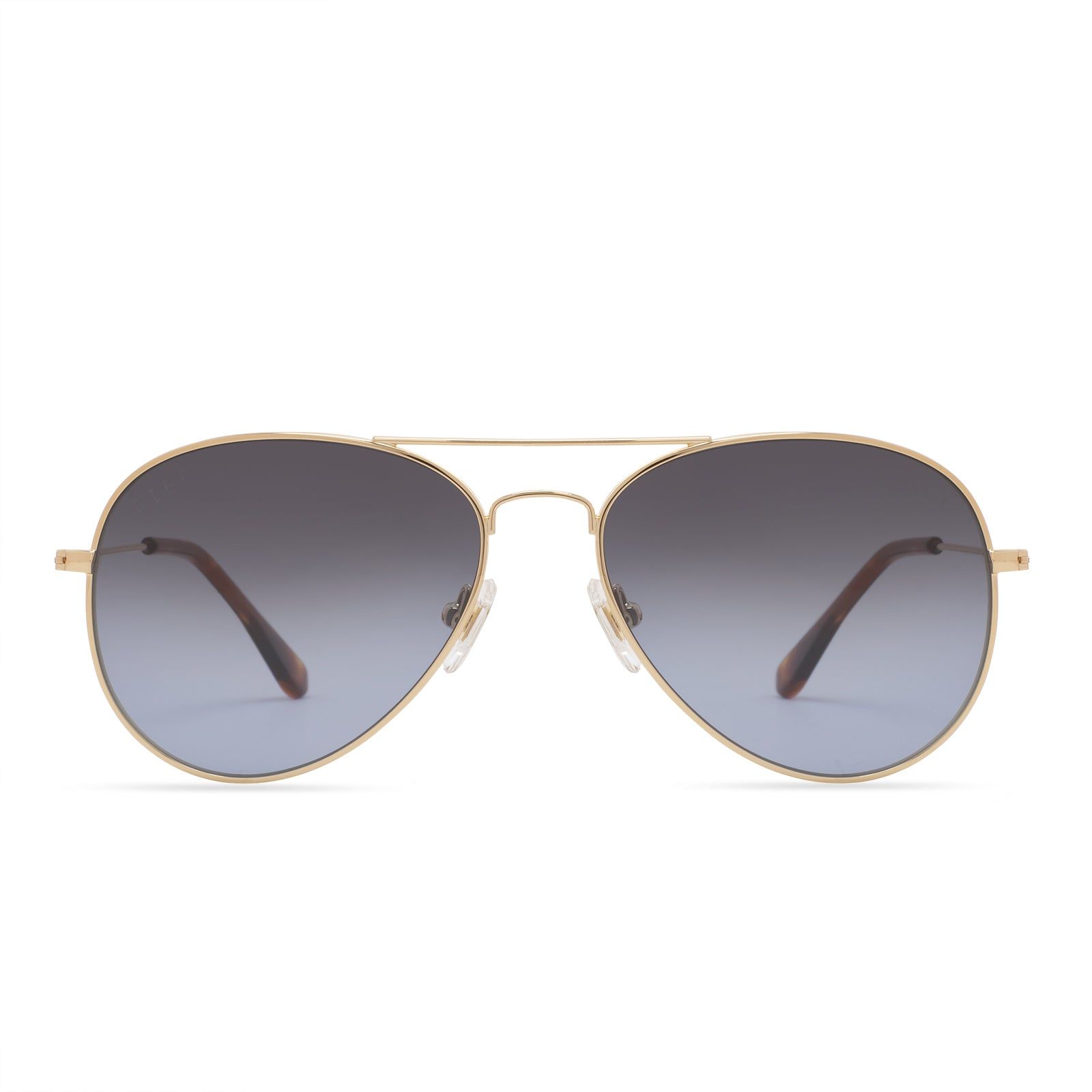 CRUZ - GOLD + BLUE GRADIENT SUNGLASSES sold by Diff Eyewear